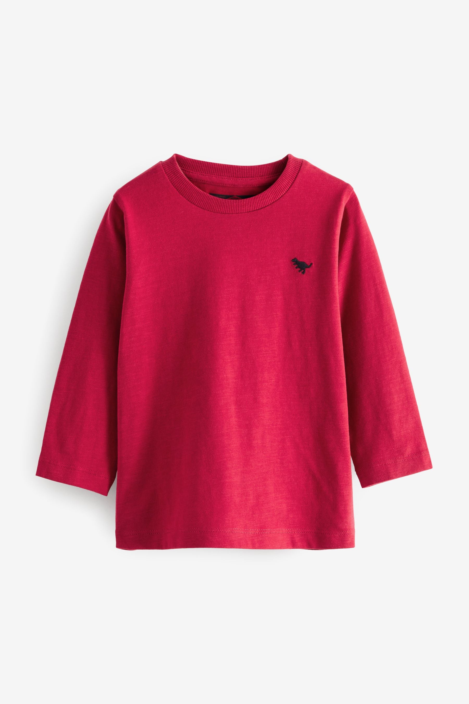 Red Long Sleeve Plain T-Shirt (3mths-7yrs)