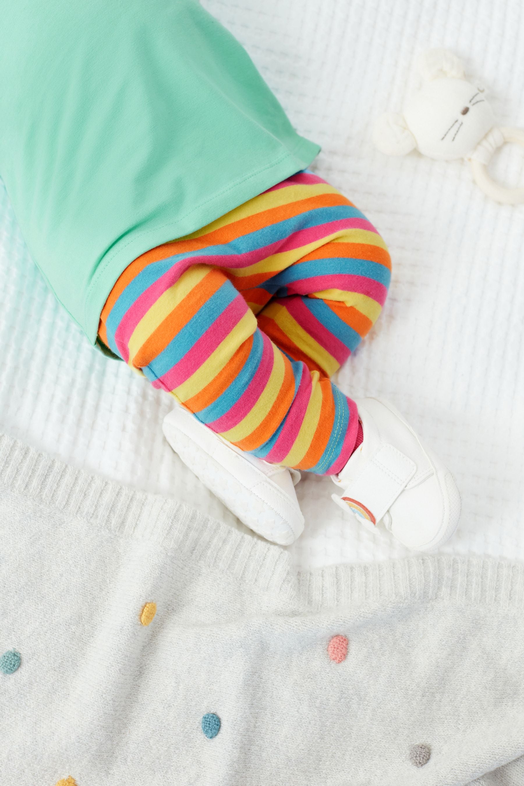 White Rainbow Baby Trainers (0-24mths)