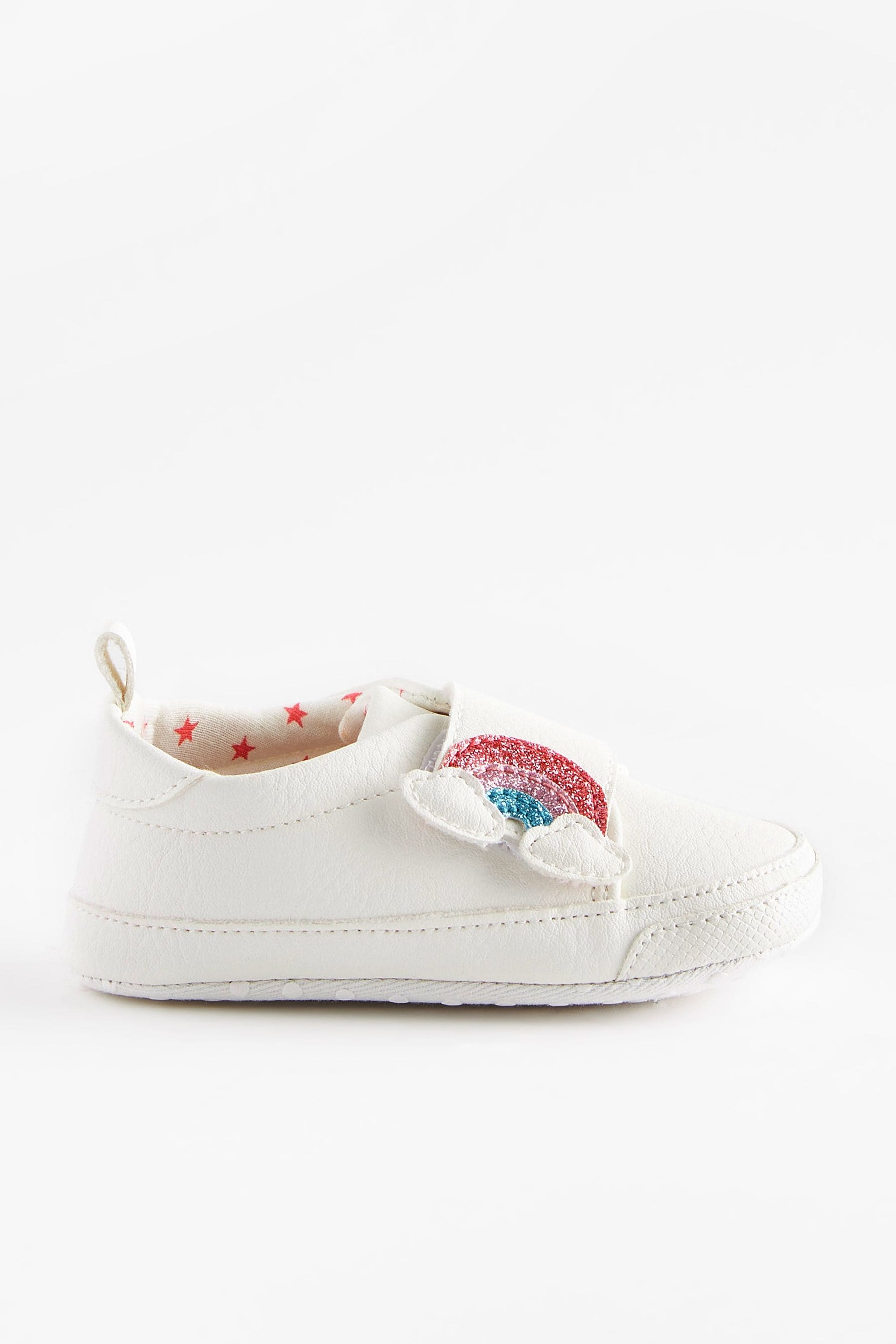 White Rainbow Baby Trainers (0-24mths)