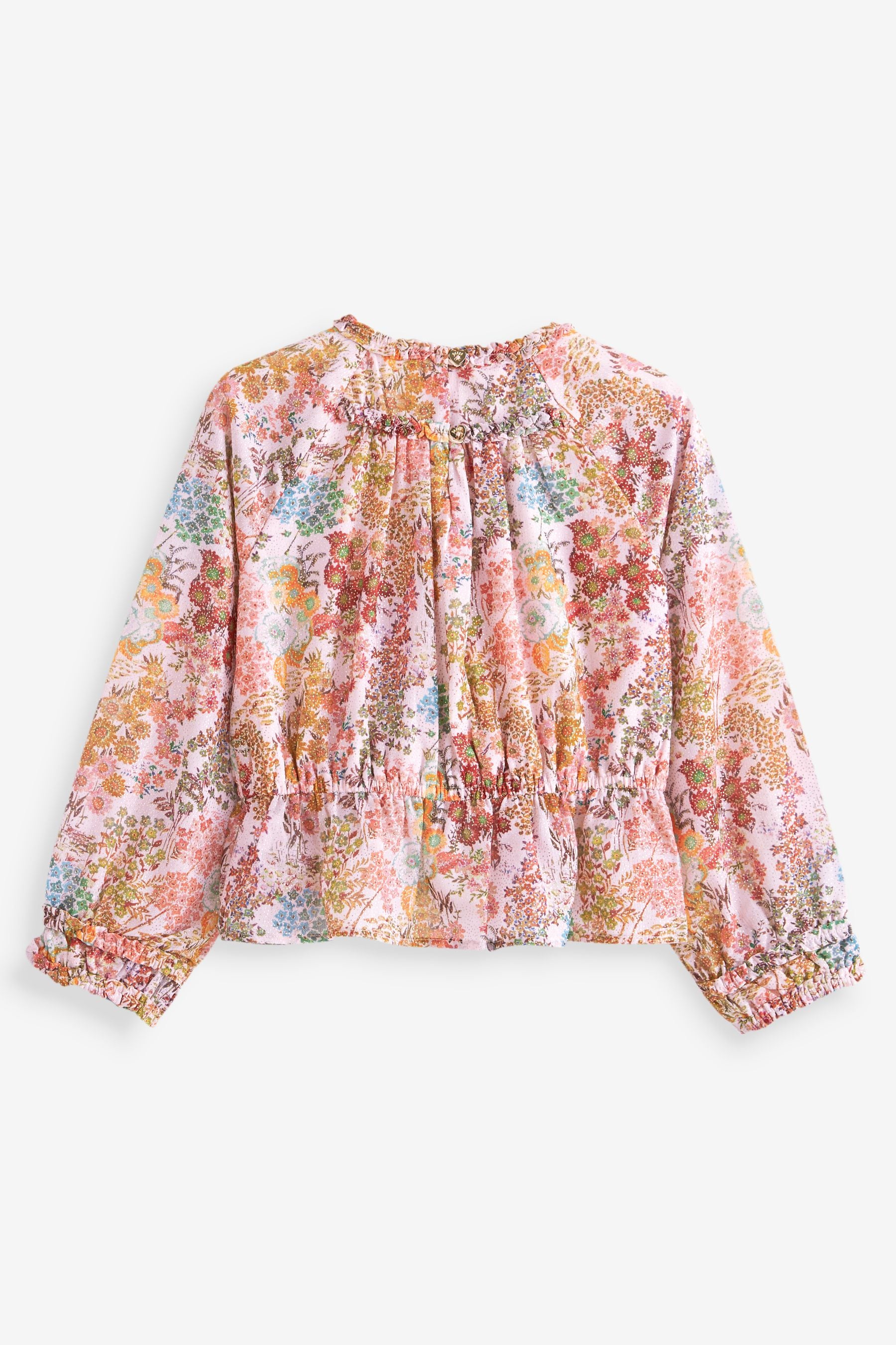 Cream Baker by Ted Baker Floral Crinkle Blouse