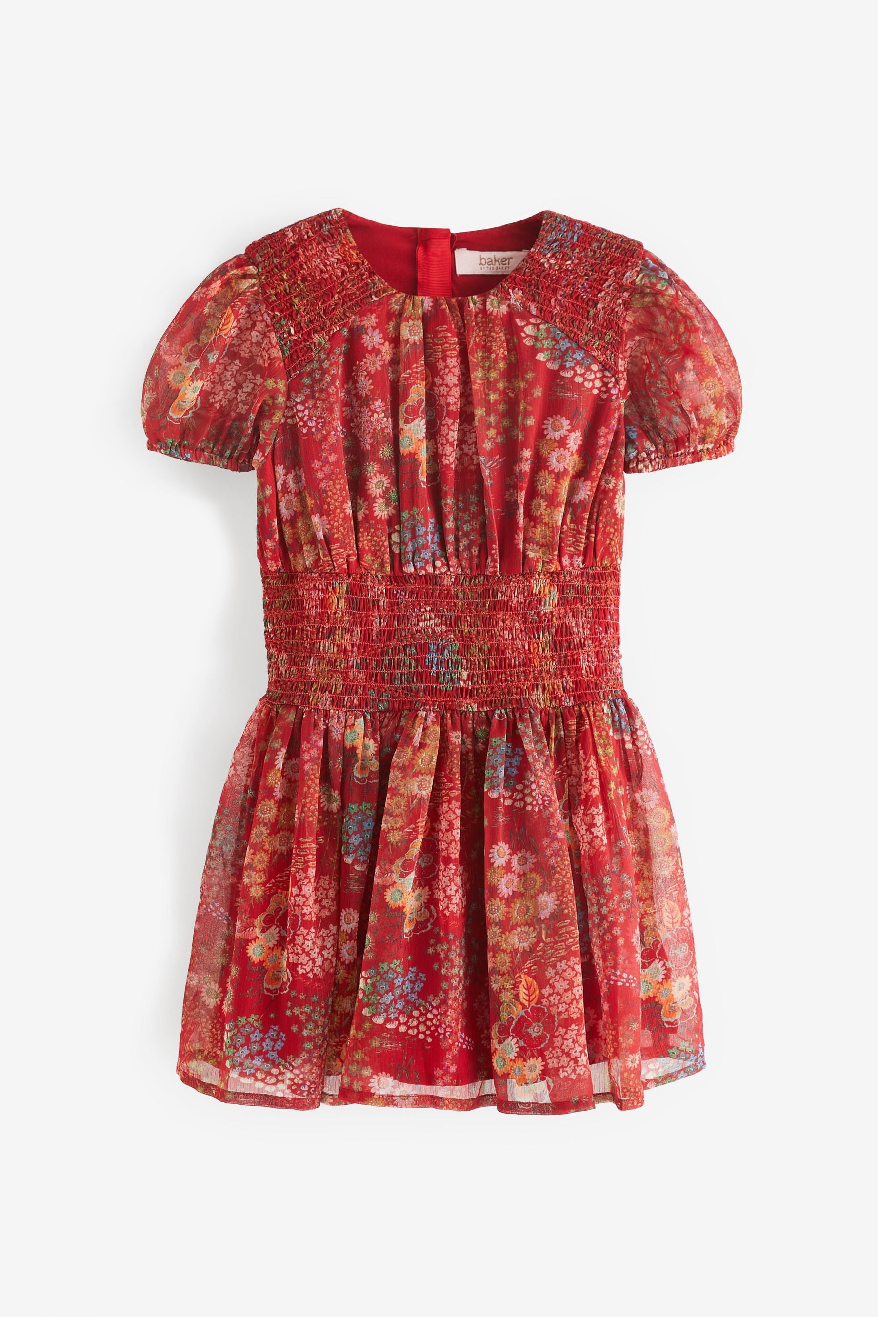 Red Baker by Ted Baker Red Crinkle Dress