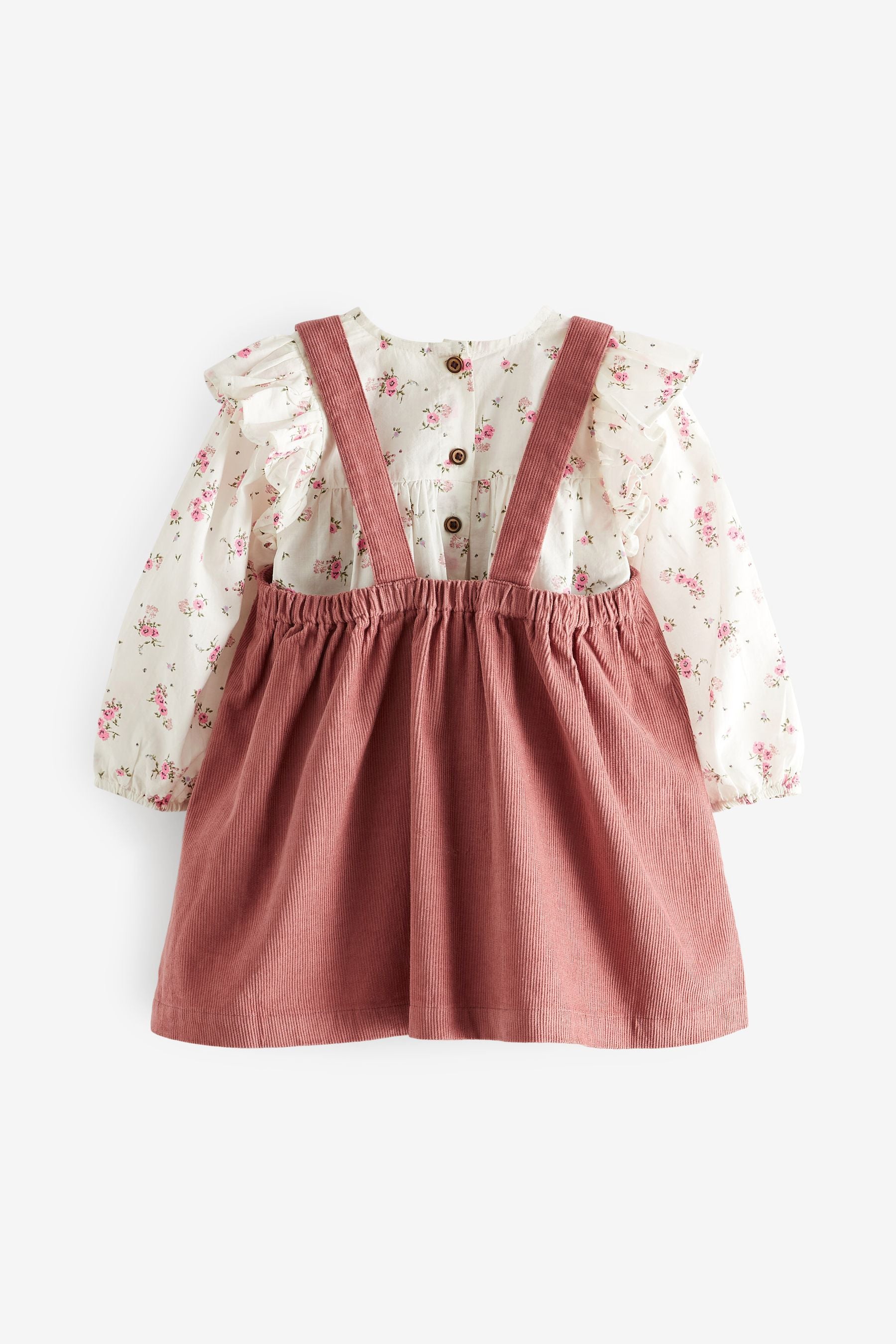 Pink Bunny Pinafore And Blouse Set (3mths-7yrs)