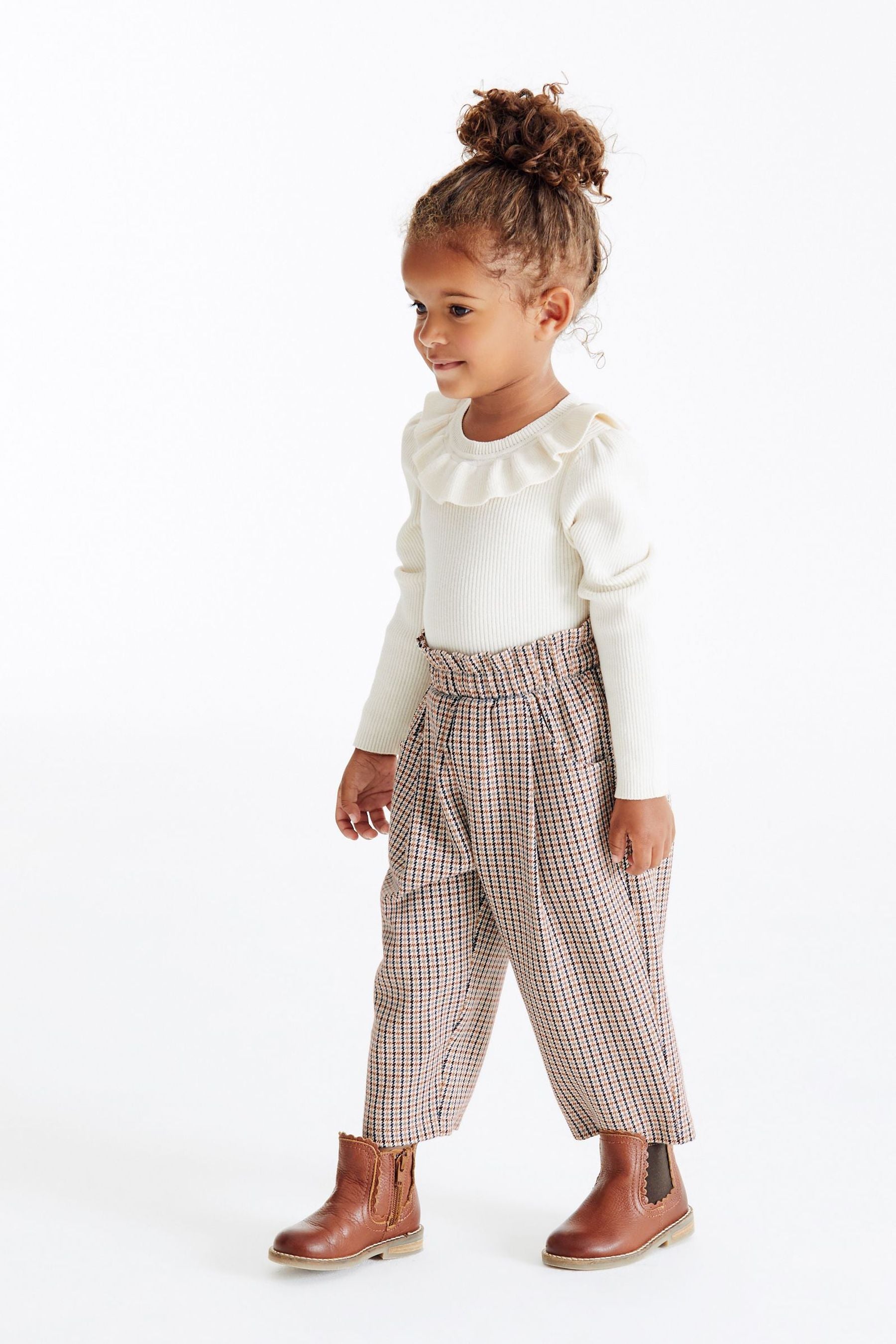 Neutral Check Trousers (3mths-7yrs)