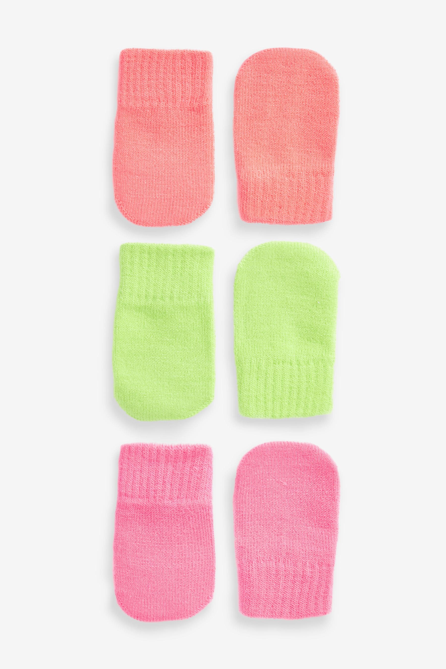 Bright Pink/Green 3 Pack Magic Mitts (3mths-6yrs)