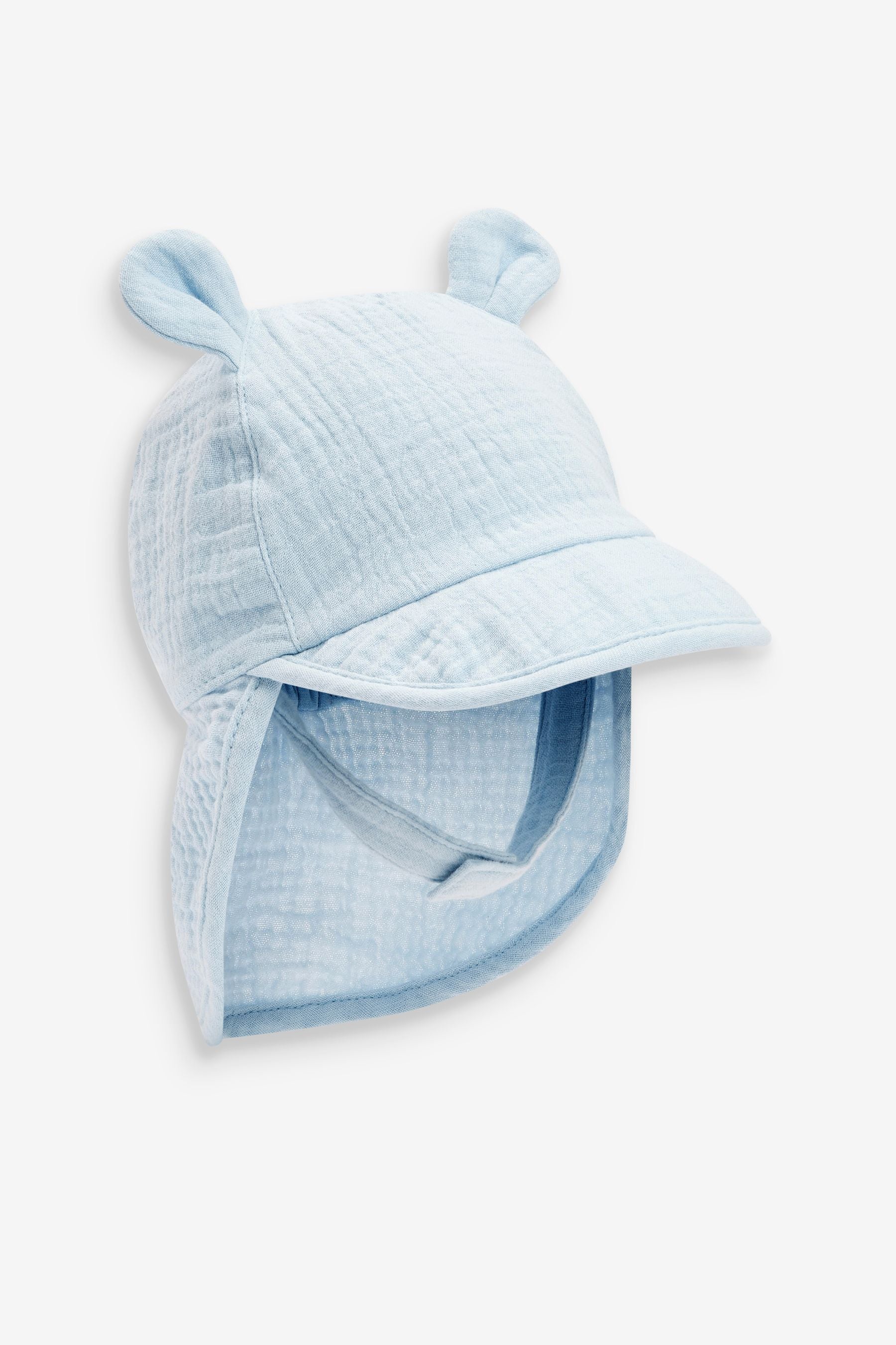 Blue Summer Baby Legionnaire Hat (0mths-2yrs)