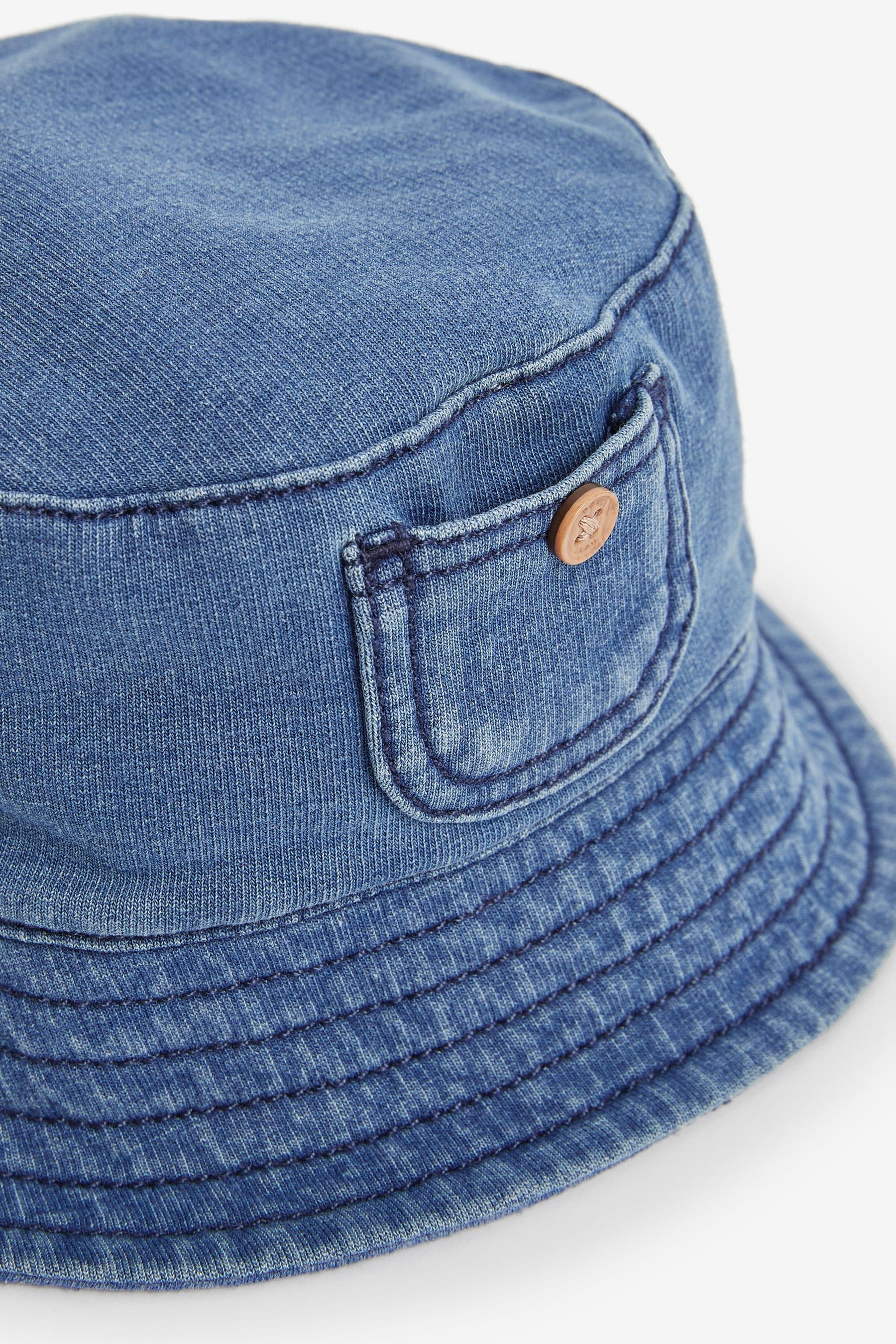 Blue Denim Baby Bucket Hat (0mths-2yrs)