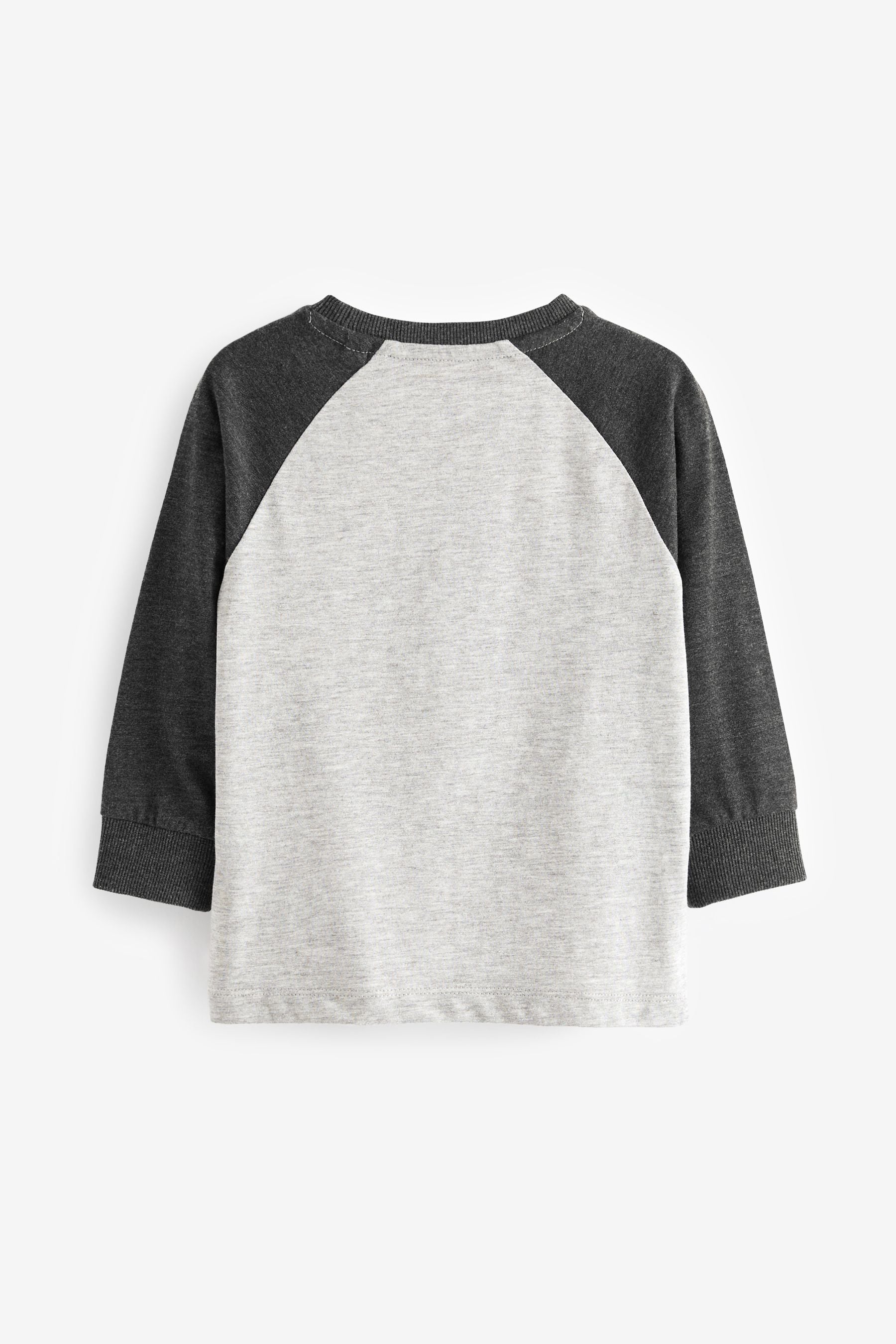 Grey Peekaboo Fox Long Sleeve Appliqu T-Shirt (3mths-7yr