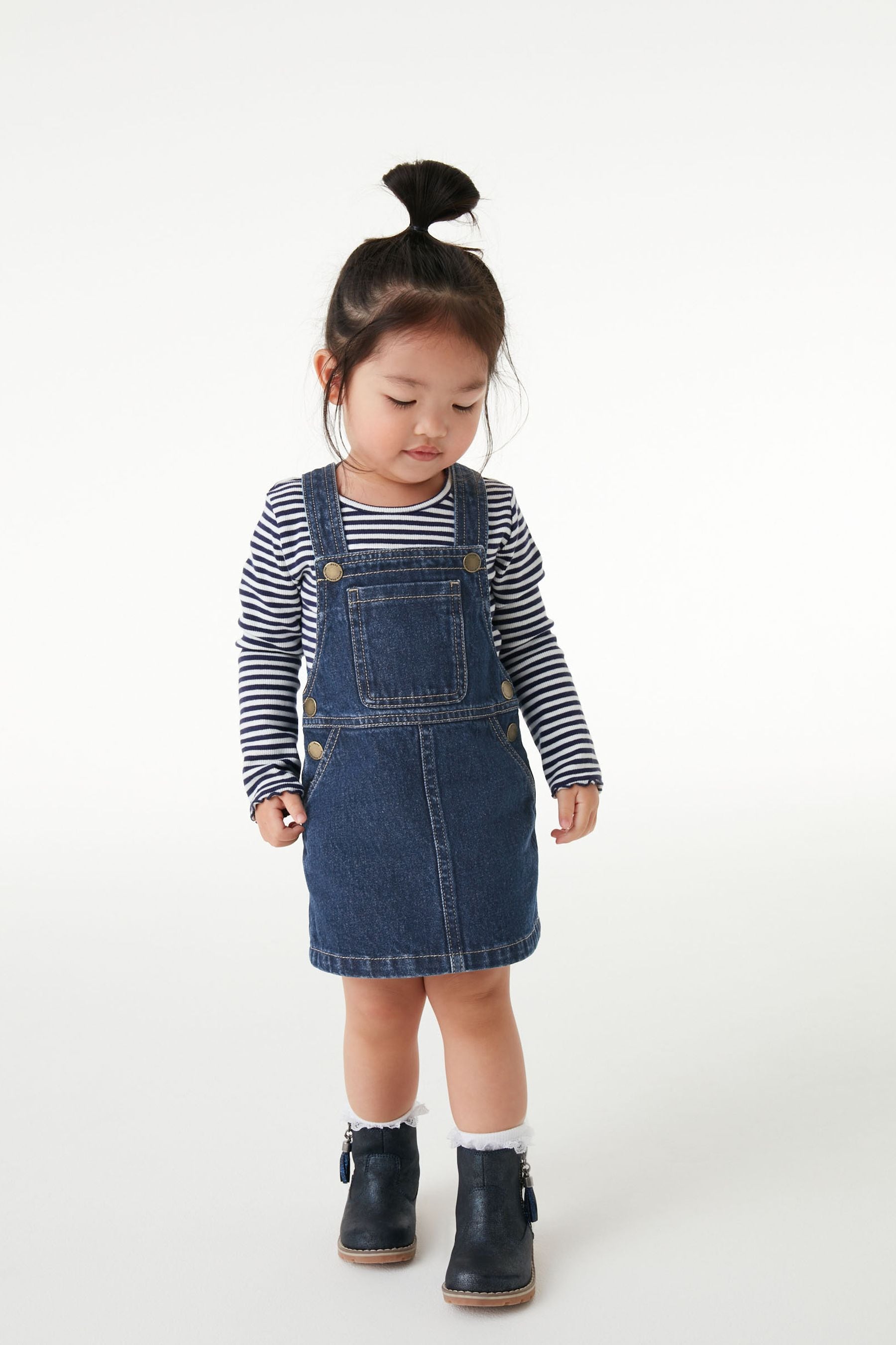 Indigo Blue Denim Pinafore Dress (3mths-7yrs)