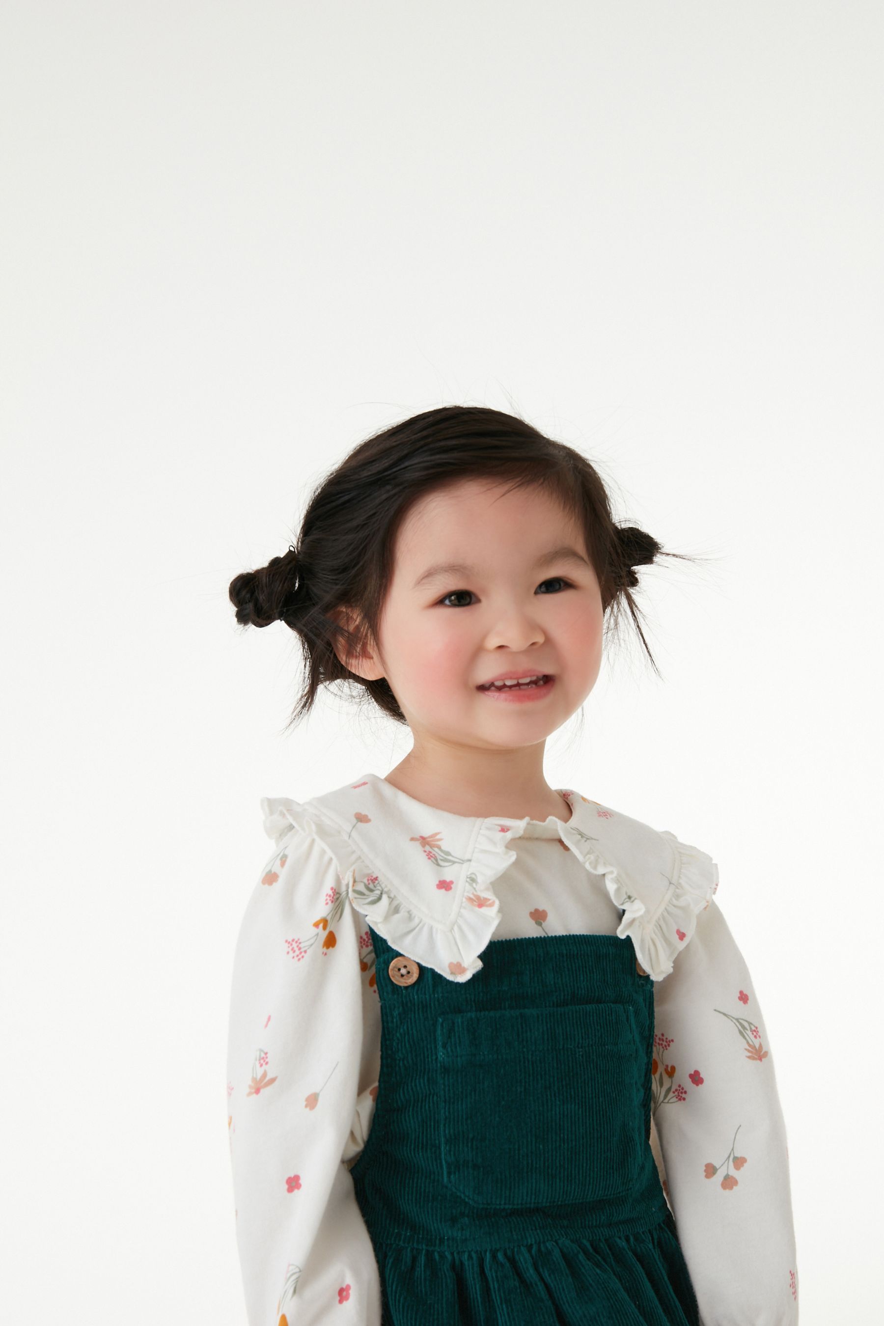 Teal Green Cord Pinafore (3mths-8yrs)