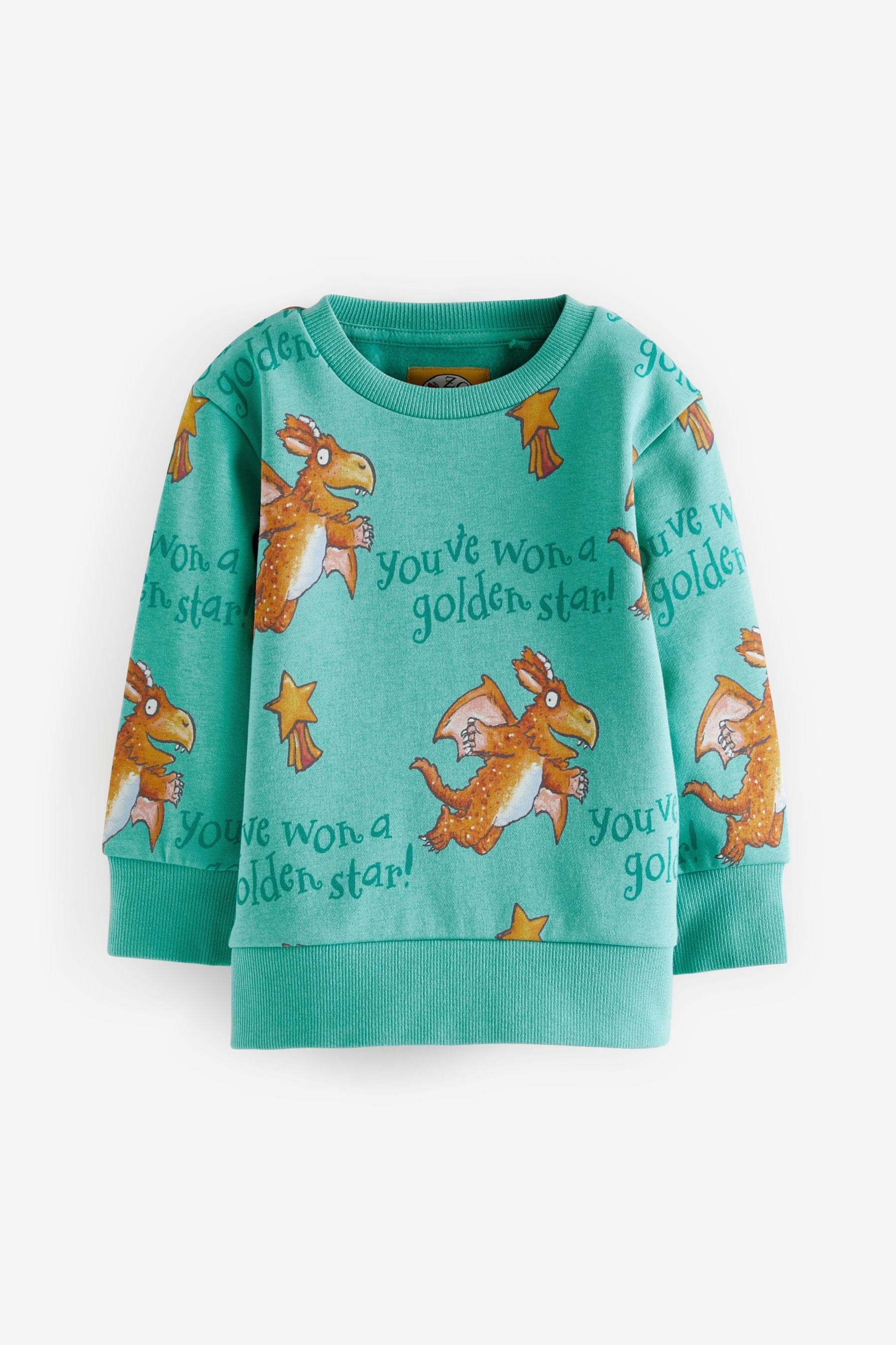 Green Zog All-Over Printed Long Sleeve Sweatshirt (3mths-8yrs)