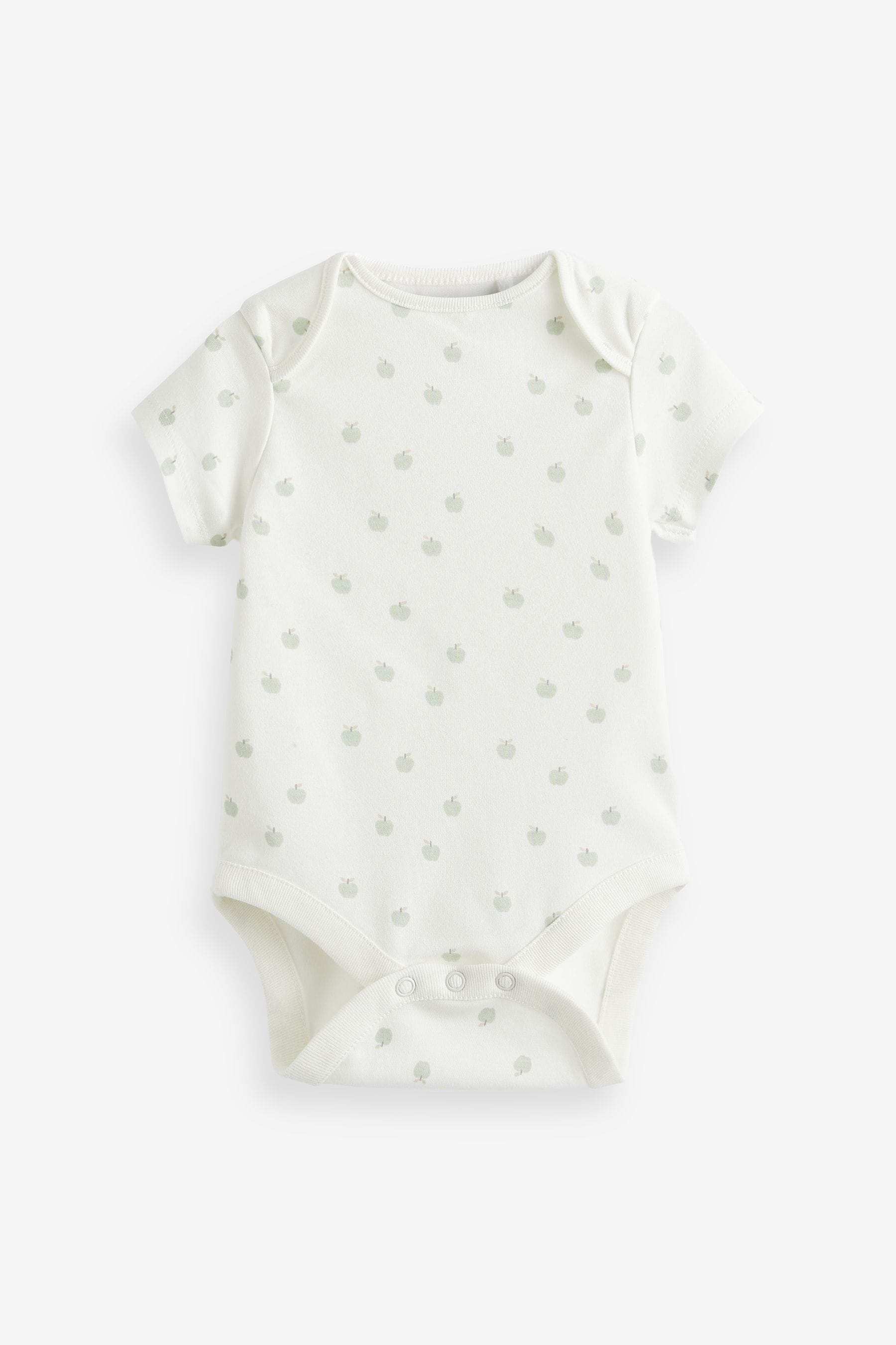 Cream Printed 4 Piece Baby Sleepsuit Bodysuit Hat And Bib Set (0-9mths)