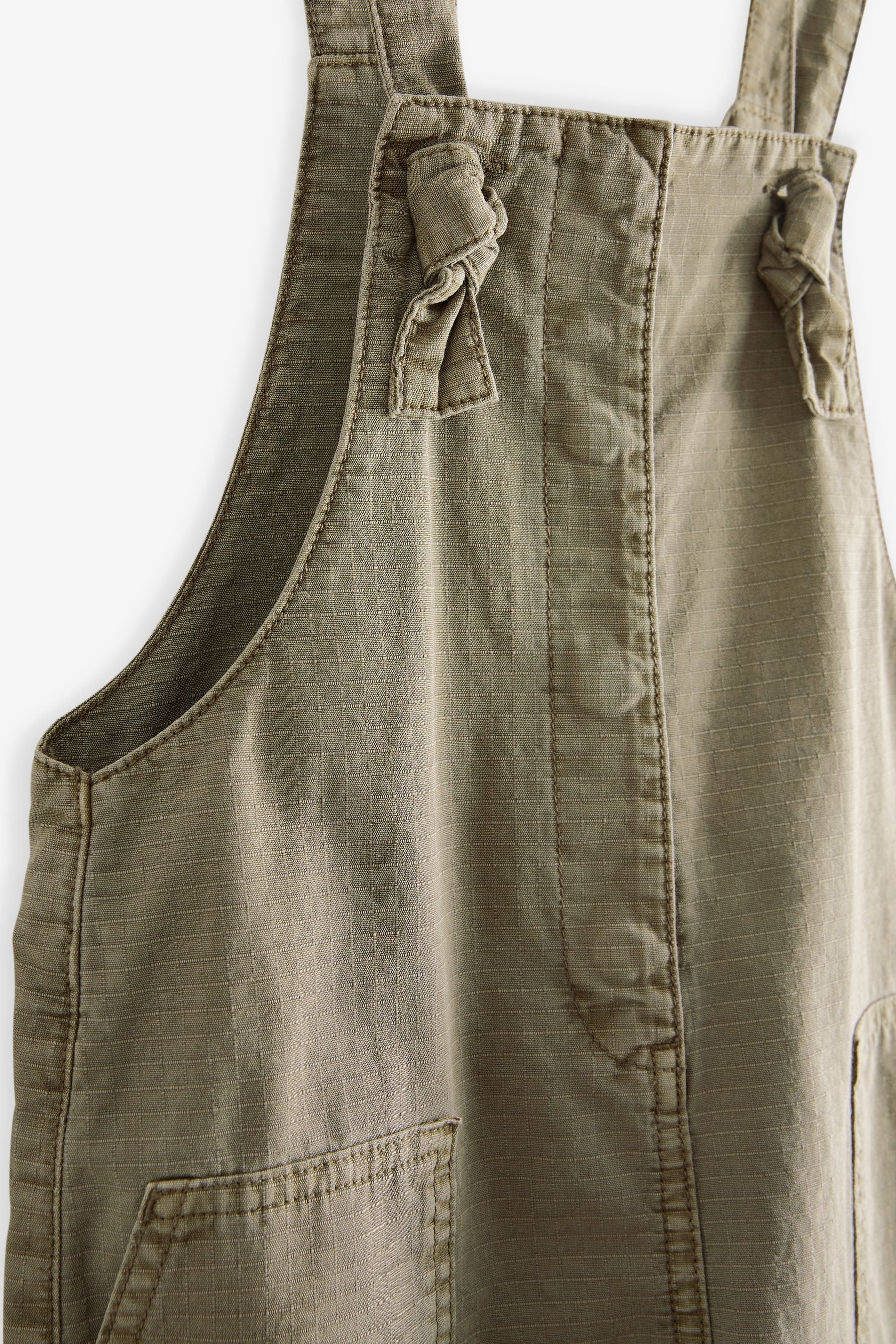 Khaki Green Relaxed Dungarees (3-16yrs)