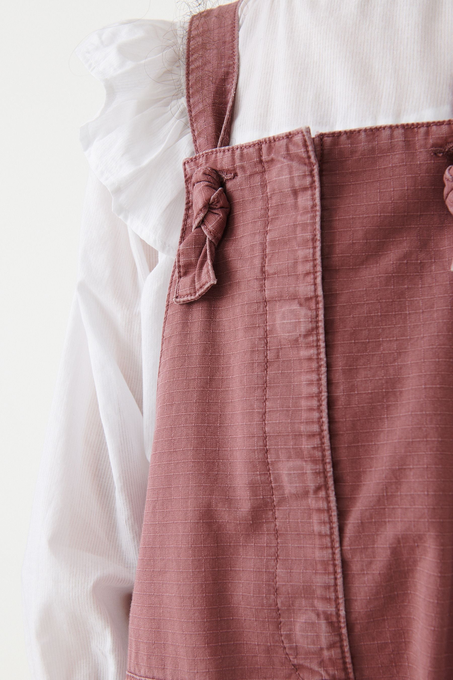 Rose Pink Relaxed Dungarees (3-16yrs)