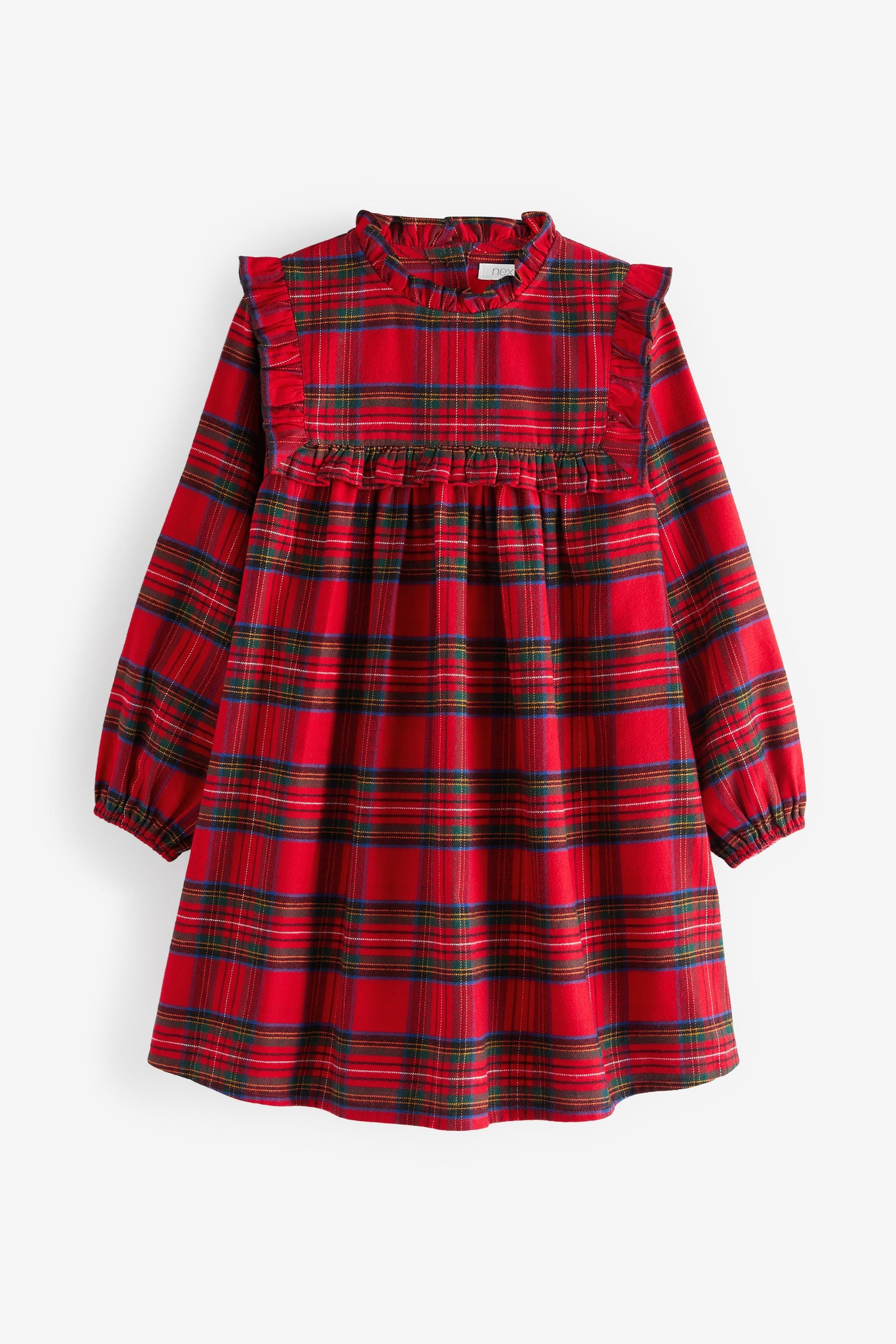 Red Next Check Dress (3-16yrs)