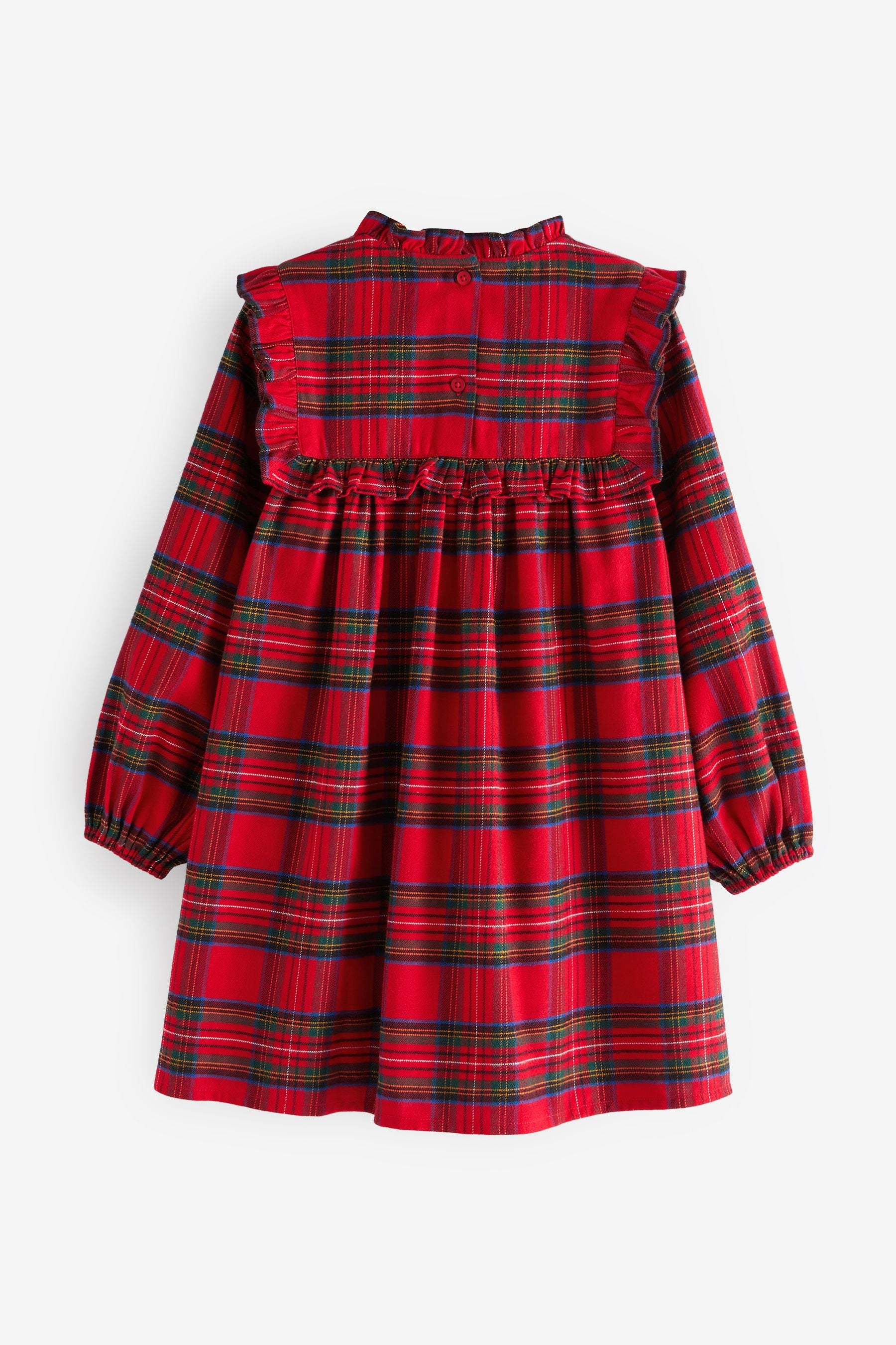 Red Next Check Dress (3-16yrs)