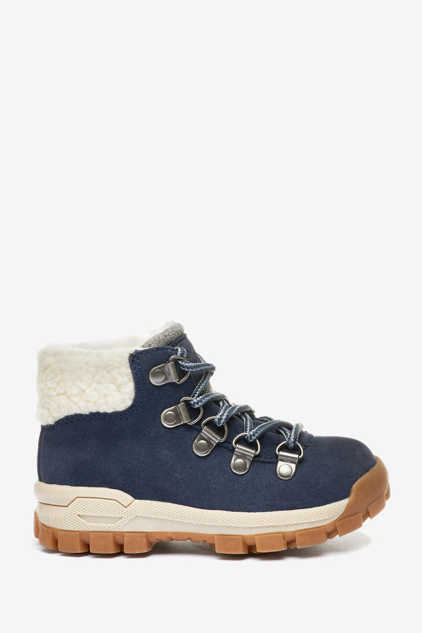 Navy Blue Thermal Thinsulate Lined Hiker Boots