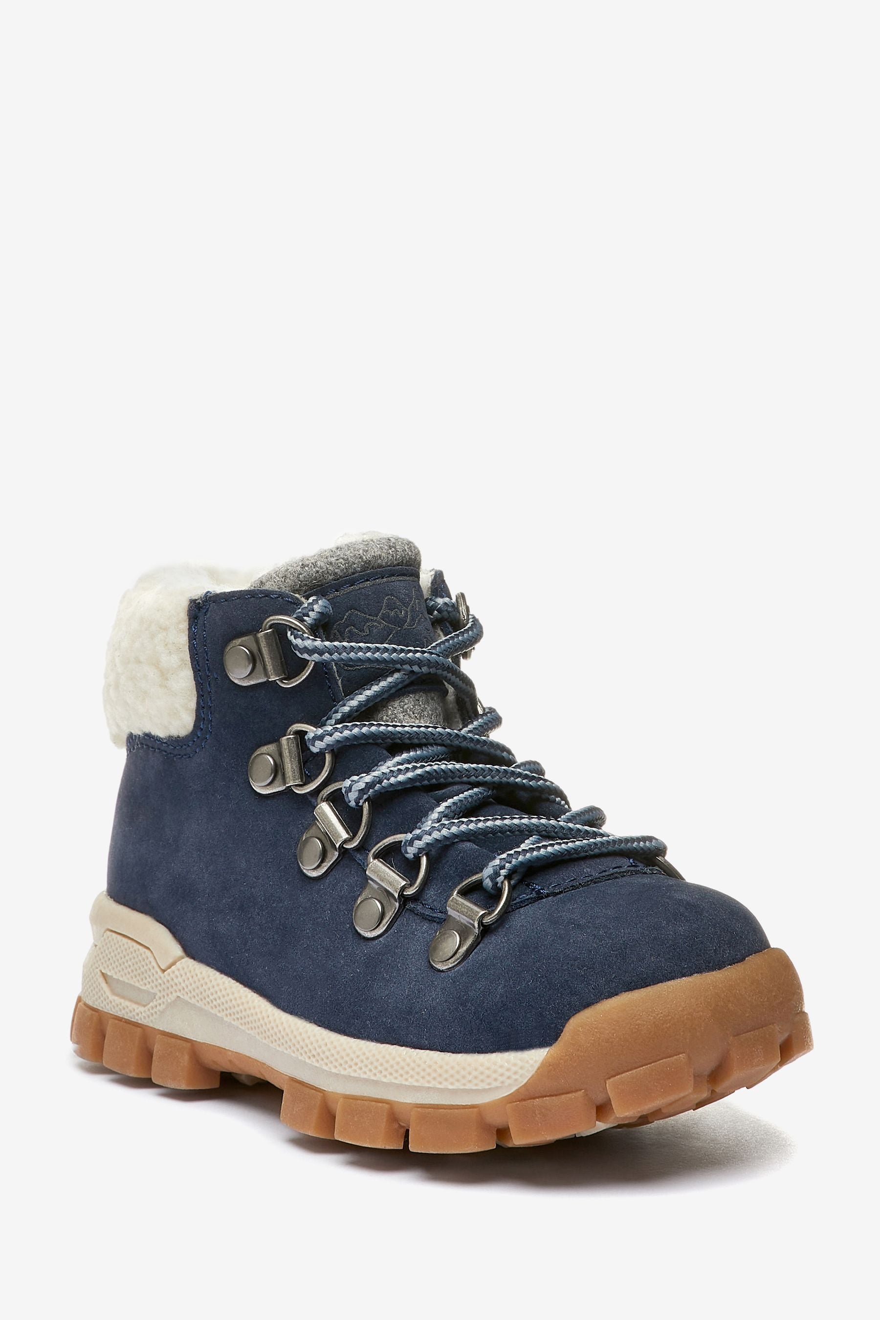 Navy Blue Thermal Thinsulate Lined Hiker Boots