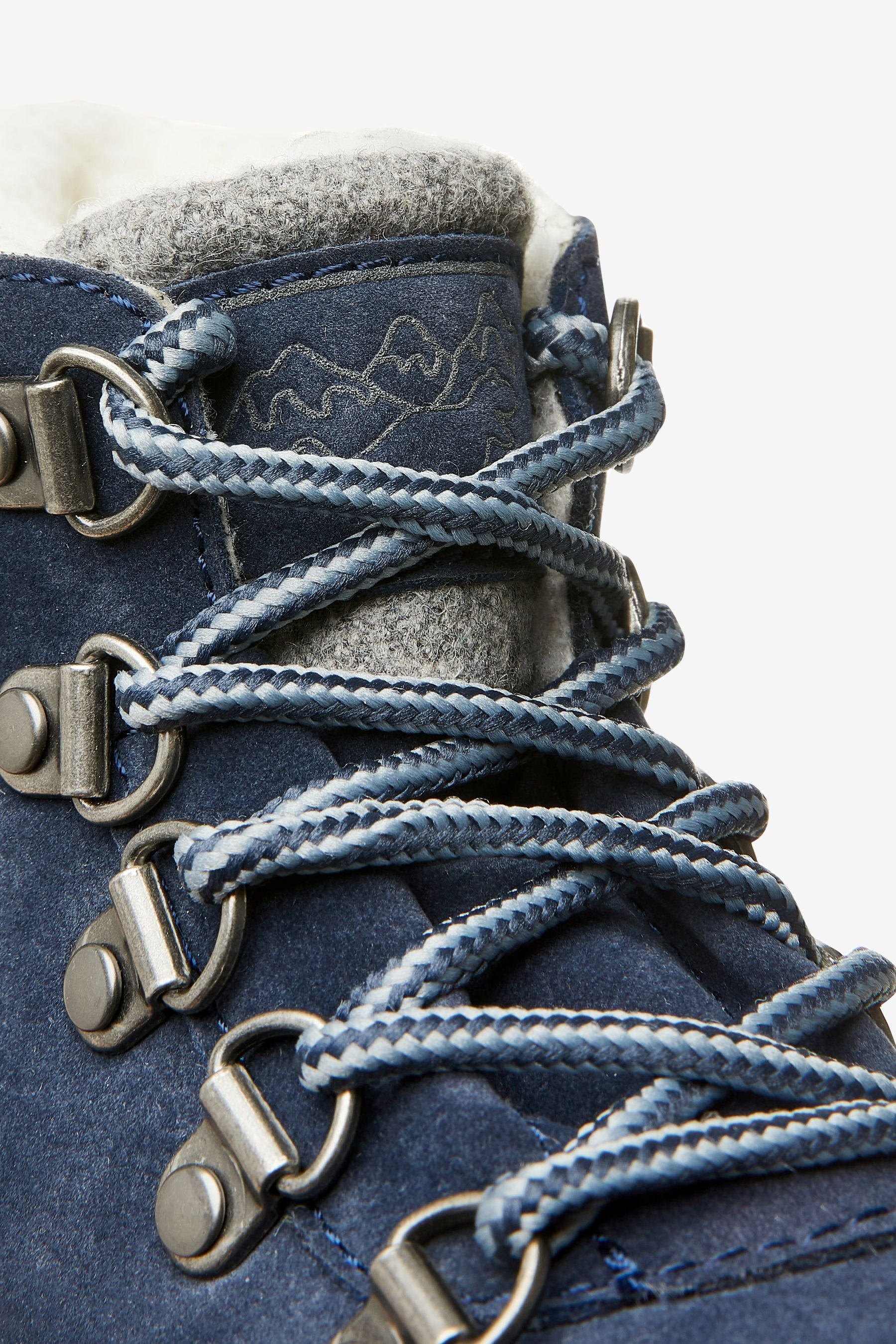 Navy Blue Thermal Thinsulate Lined Hiker Boots