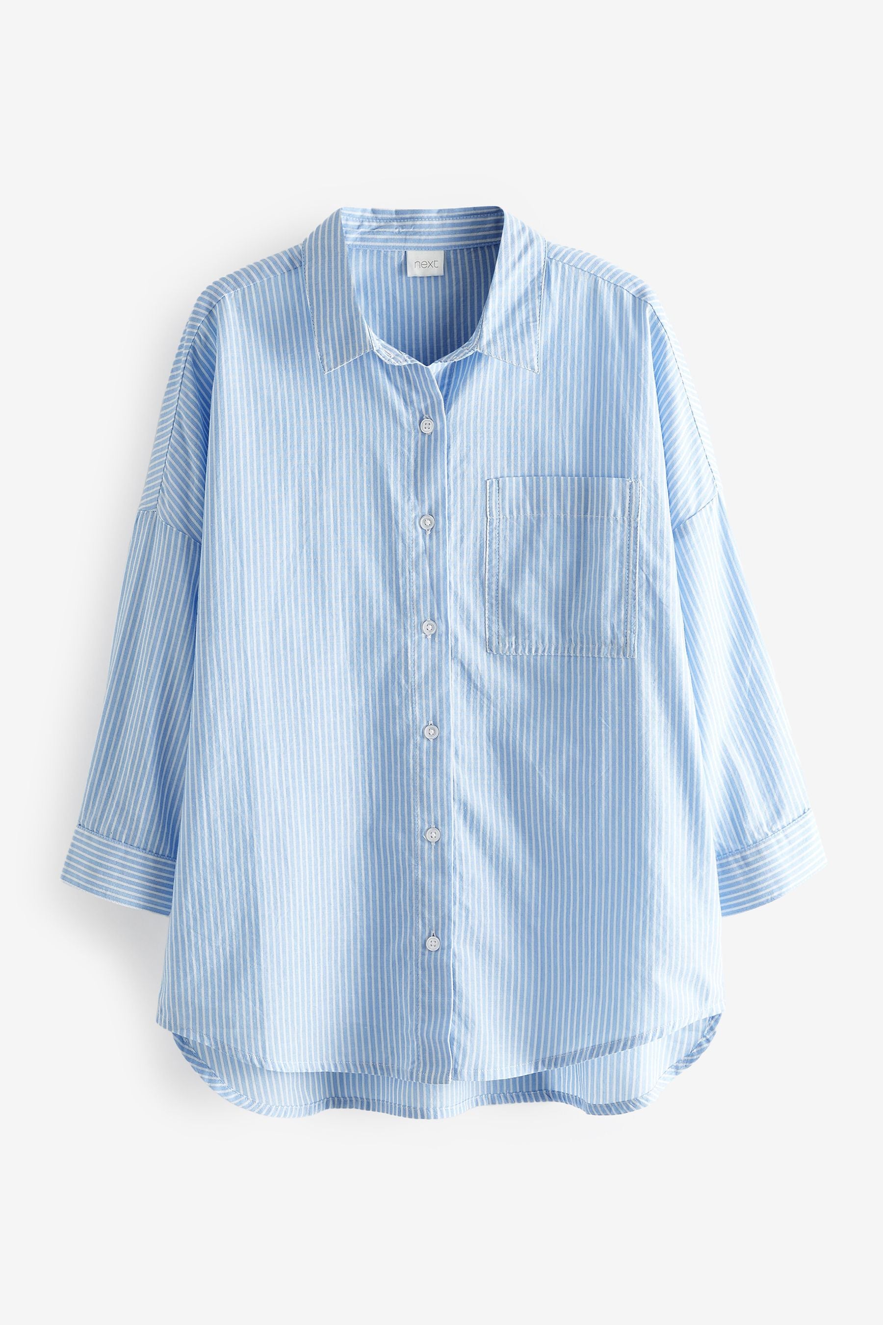 Blue Stripe Oversized Shirt (3-16yrs)