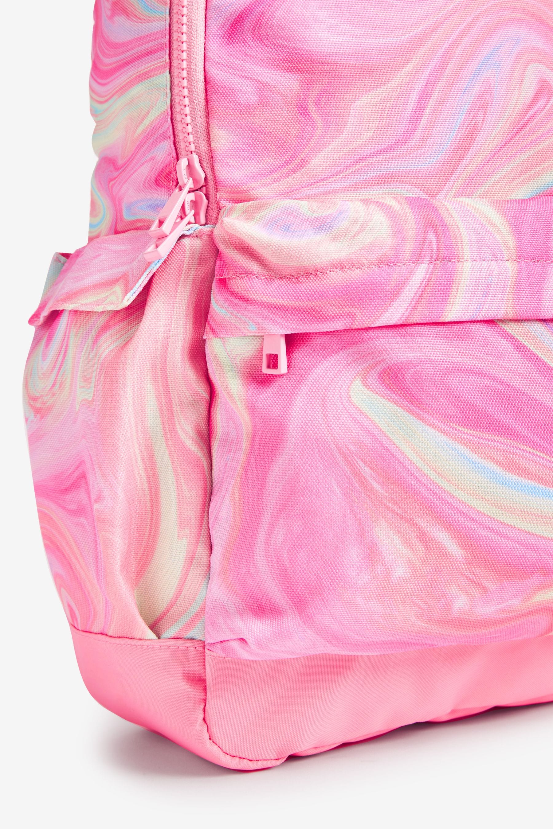 Pink Marble Print Rucksack