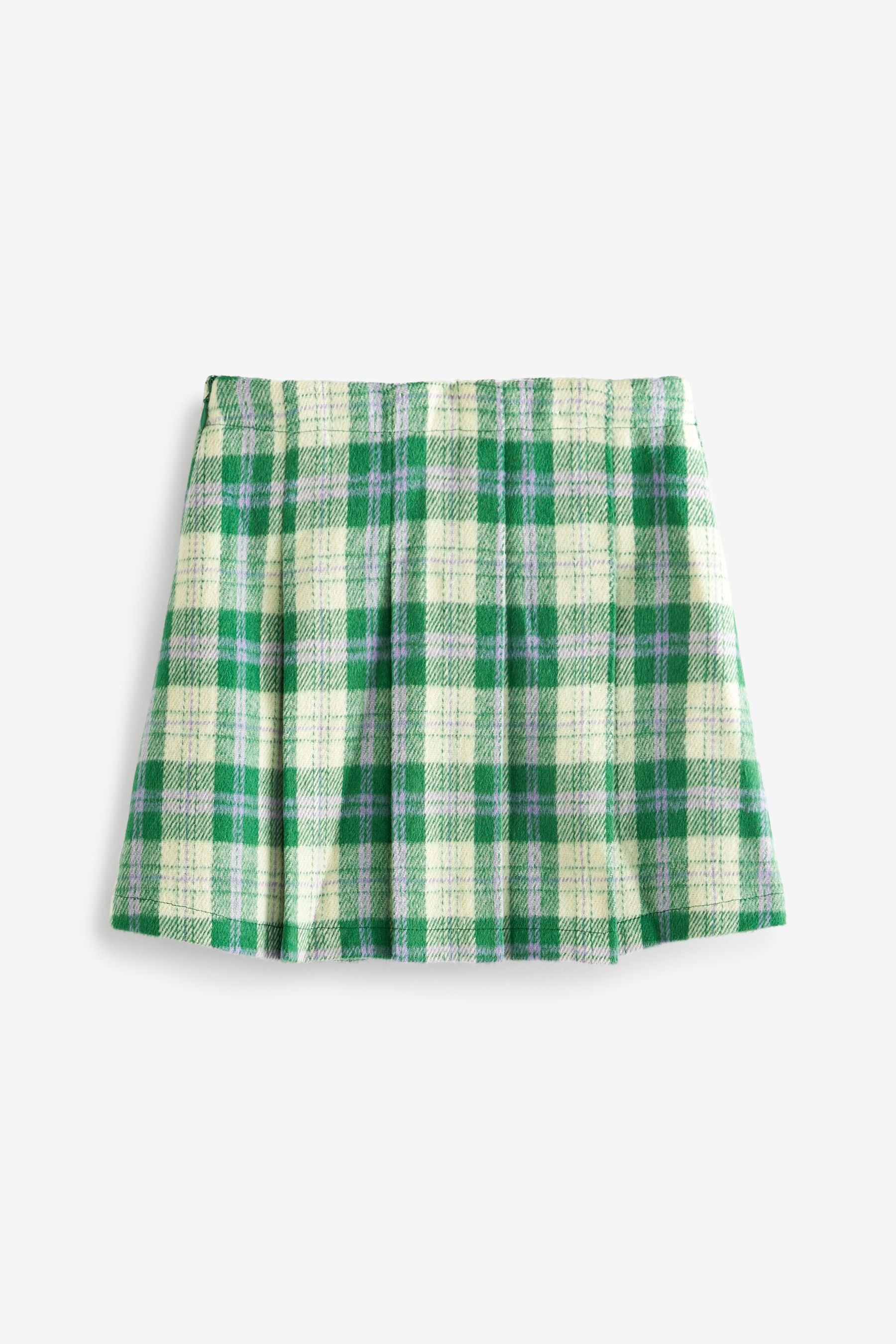 Green Check Skirt And Tights Set (3-16yrs)