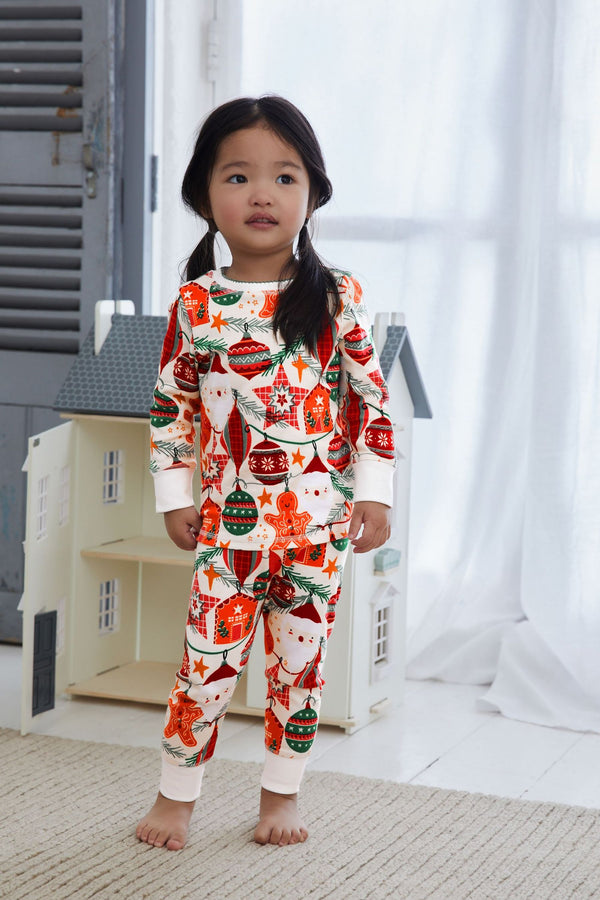 Ecru White Gingerbread Christmas Pyjamas (9mths-12yrs)