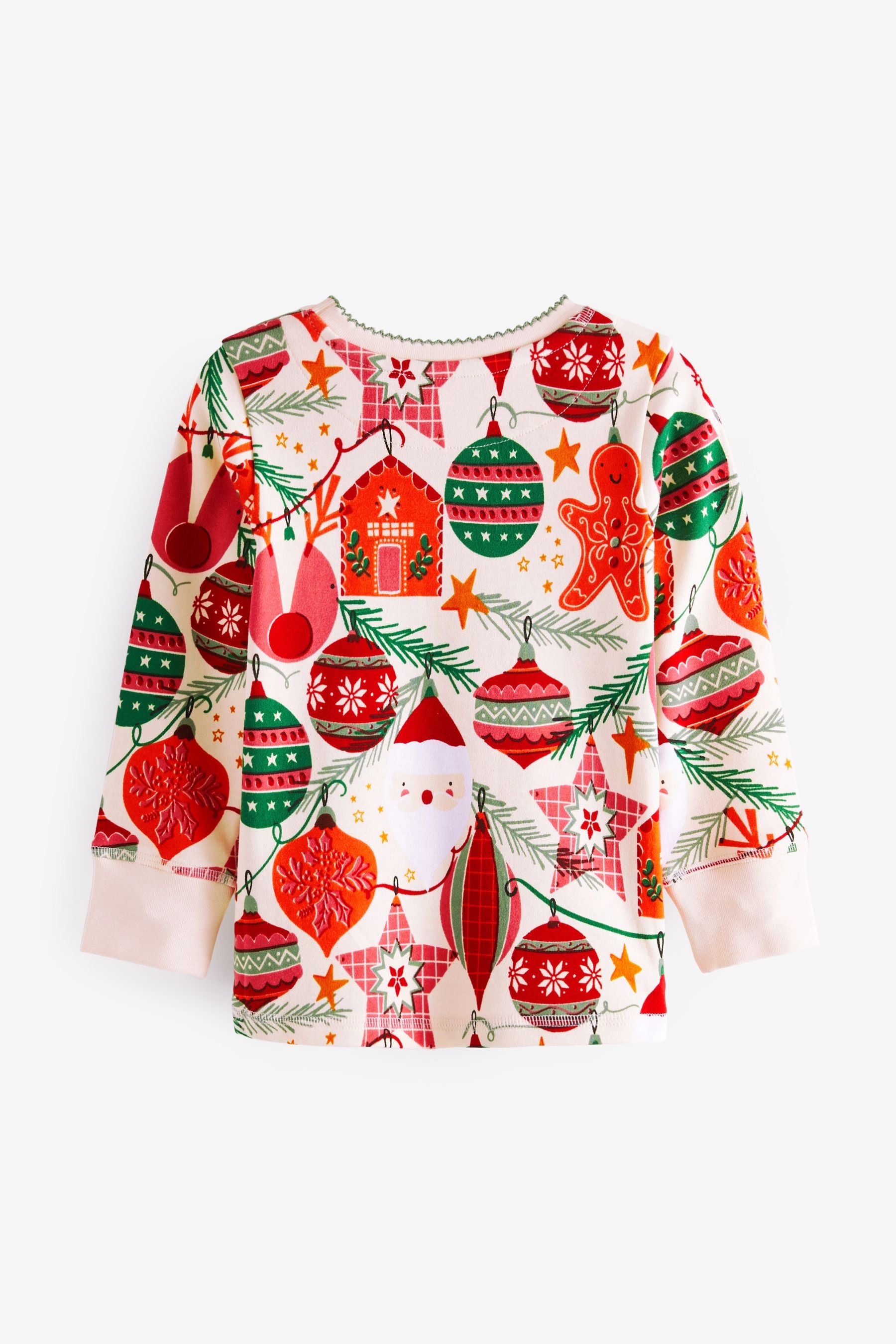 Ecru White Gingerbread Christmas Pyjamas (9mths-12yrs)