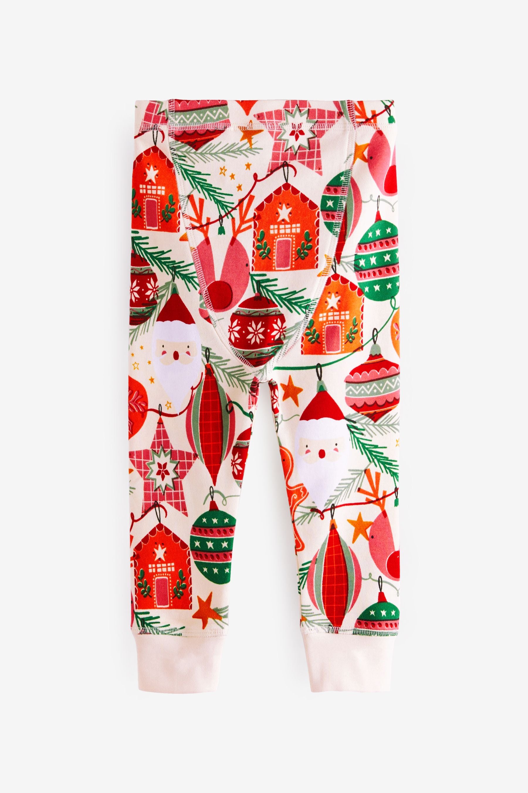 Ecru White Gingerbread Christmas Pyjamas (9mths-12yrs)