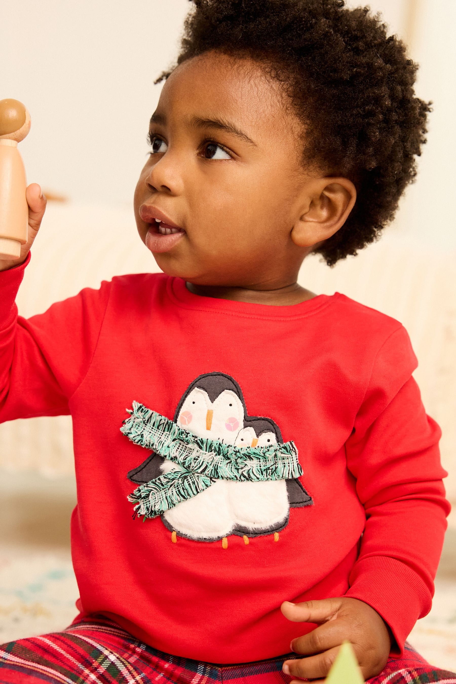 Red Penguin Christmas Pyjamas (9mths-12yrs)