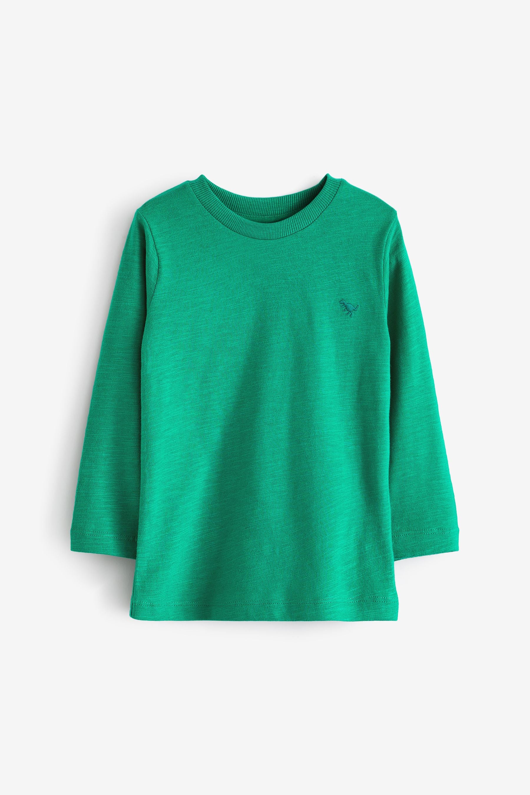 Green Long Sleeve Plain T-Shirt (3mths-7yrs)