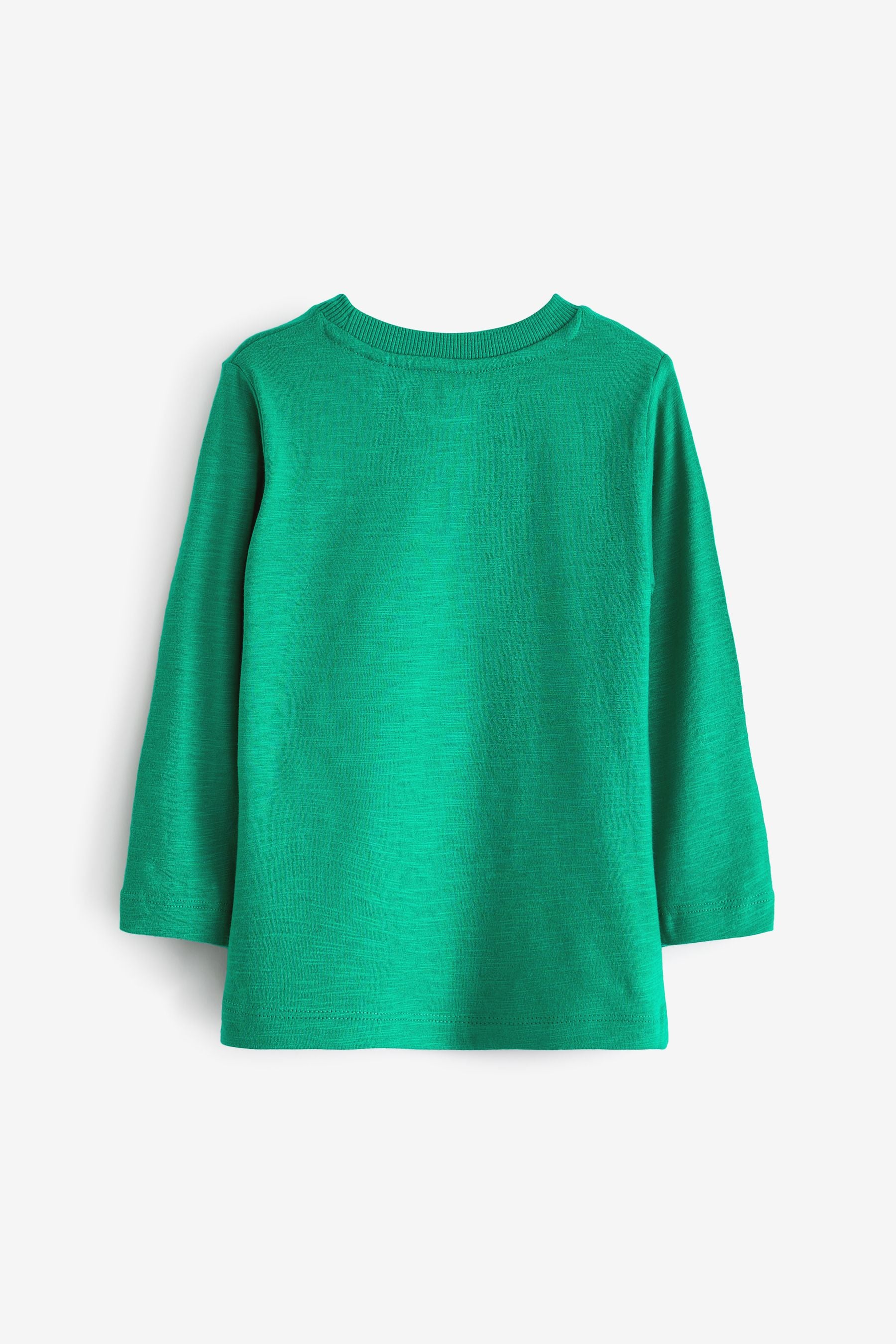 Green Long Sleeve Plain T-Shirt (3mths-7yrs)