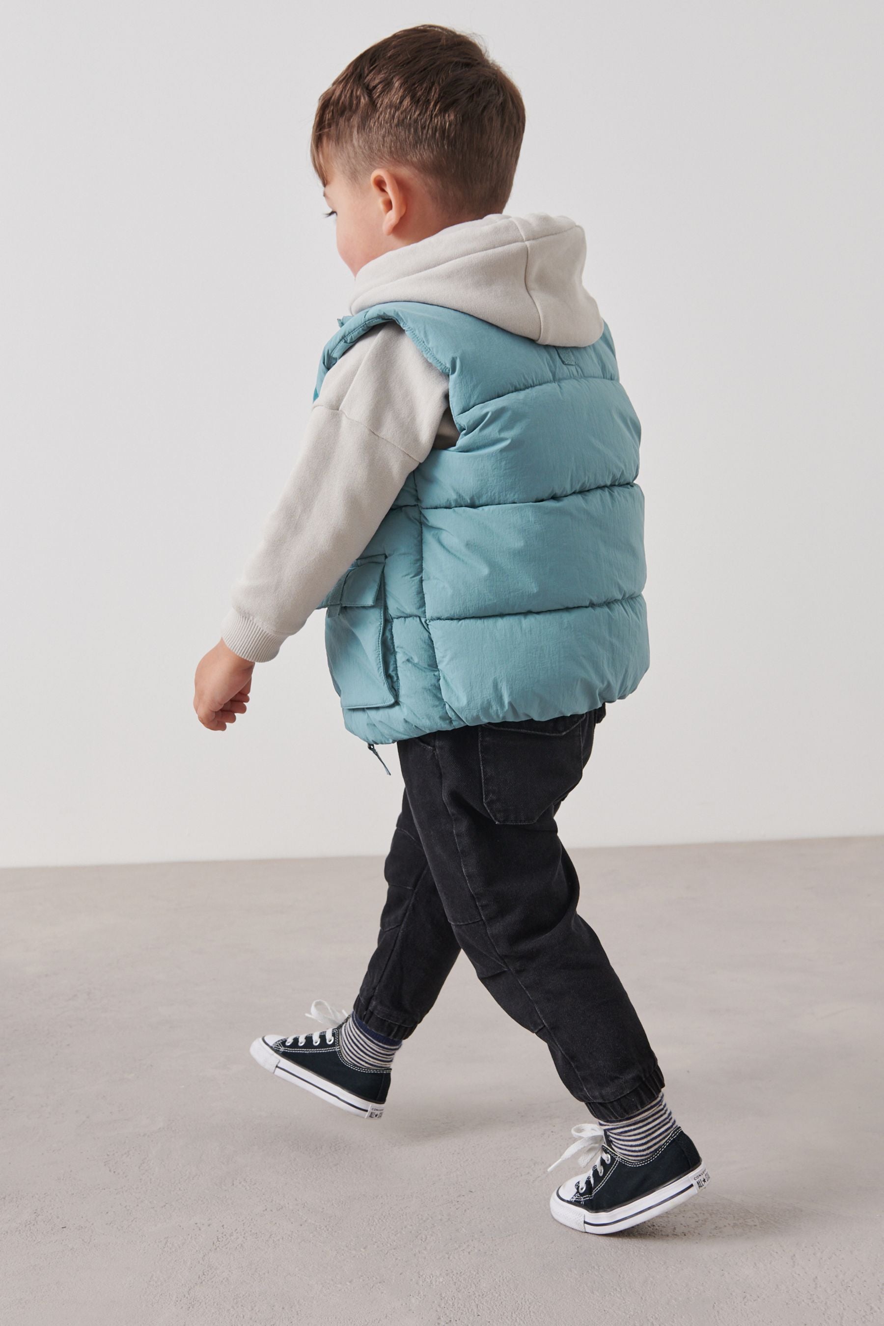 Mineral Blue Padded Gilet (3mths-10yrs)