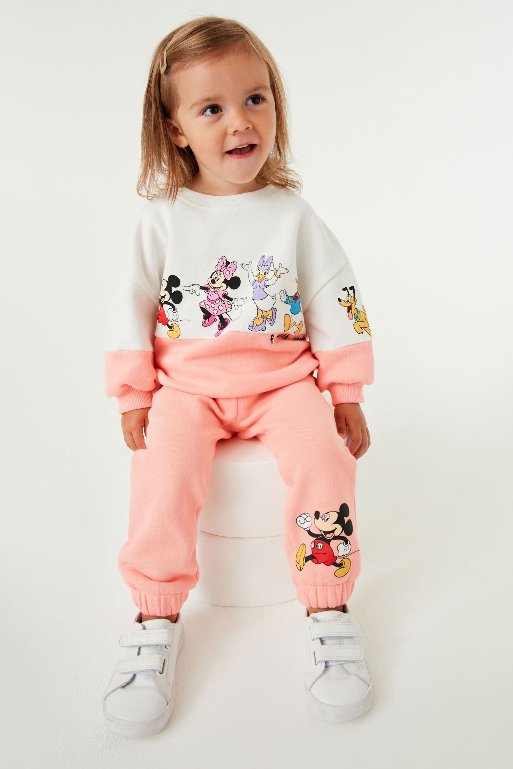 Mickey Mouse & Friends Cream Disney Character Co-ord Set (3mths-7yrs)