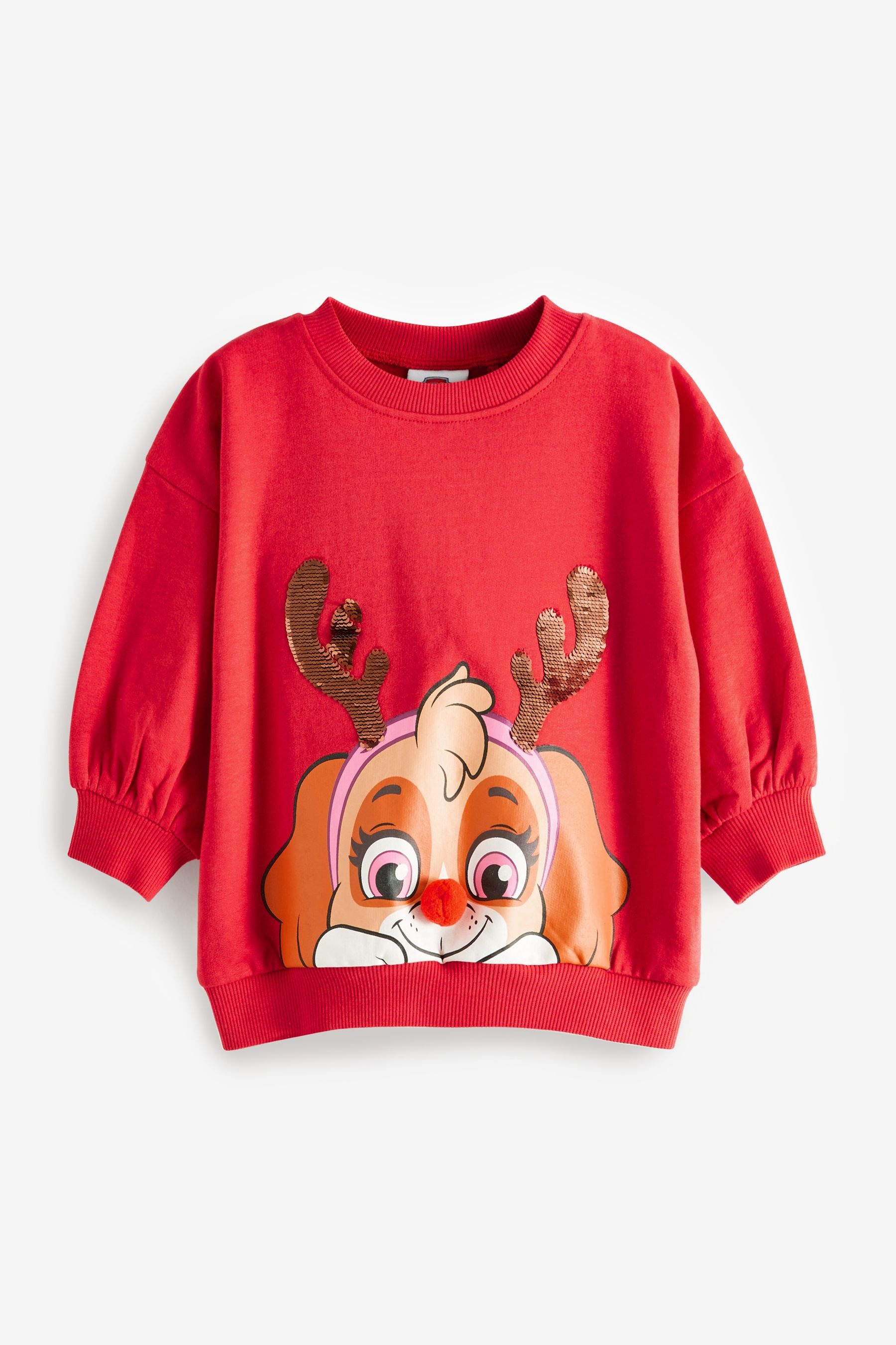 Red Paw Patrol Christmas Crew Sweater (3mths-7yrs)