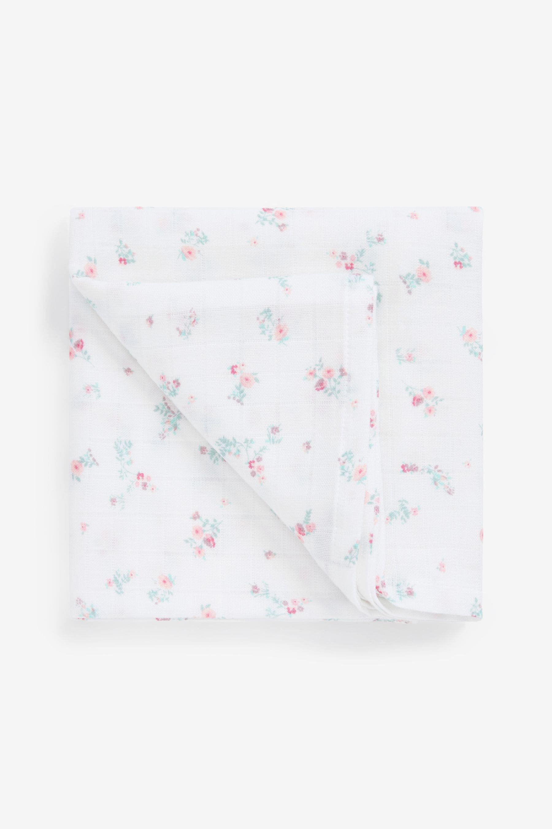 Pink Bunny Baby Muslin Squares 4 Pack