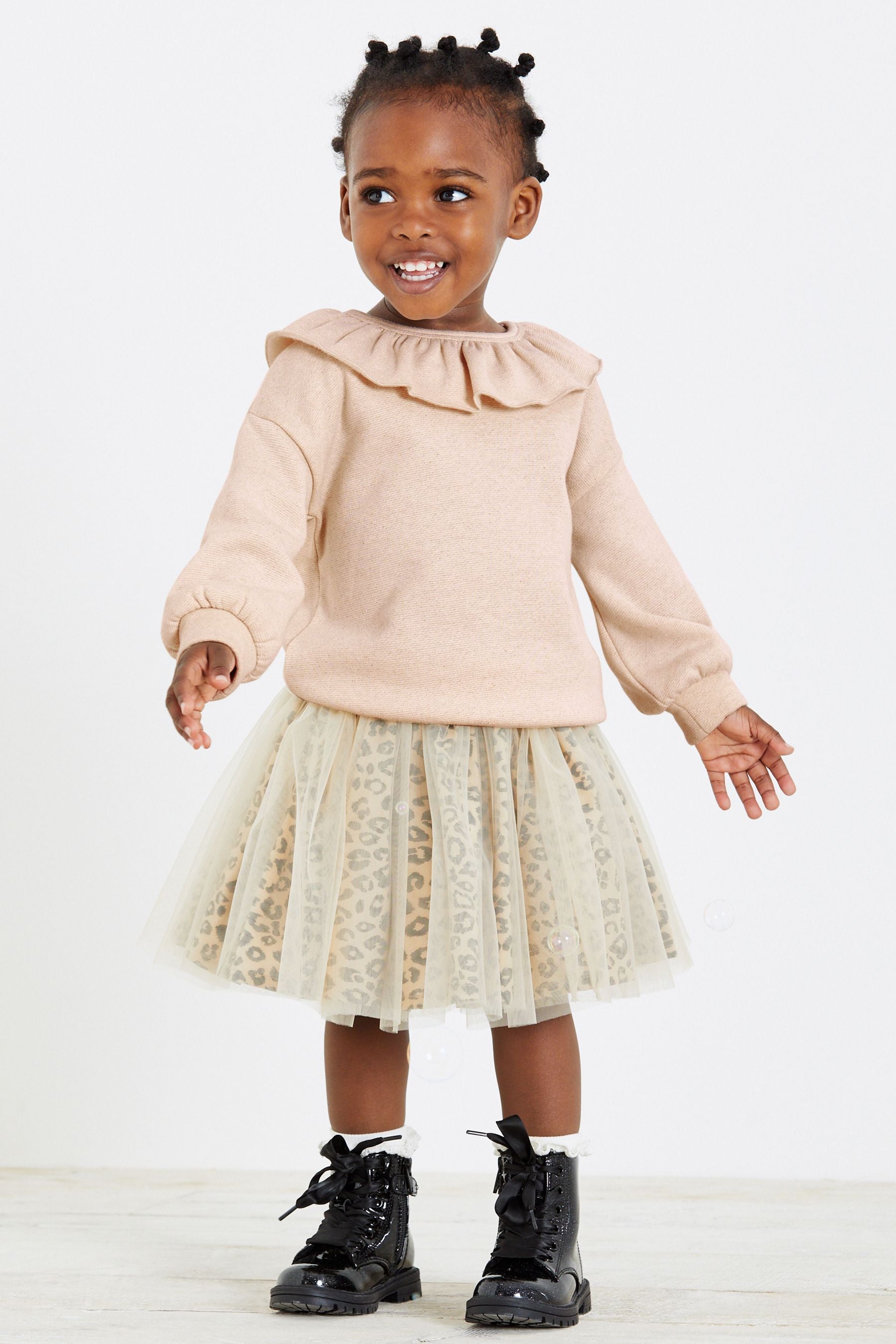 Cream Glitter Collar Sweater (3mths-7yrs)