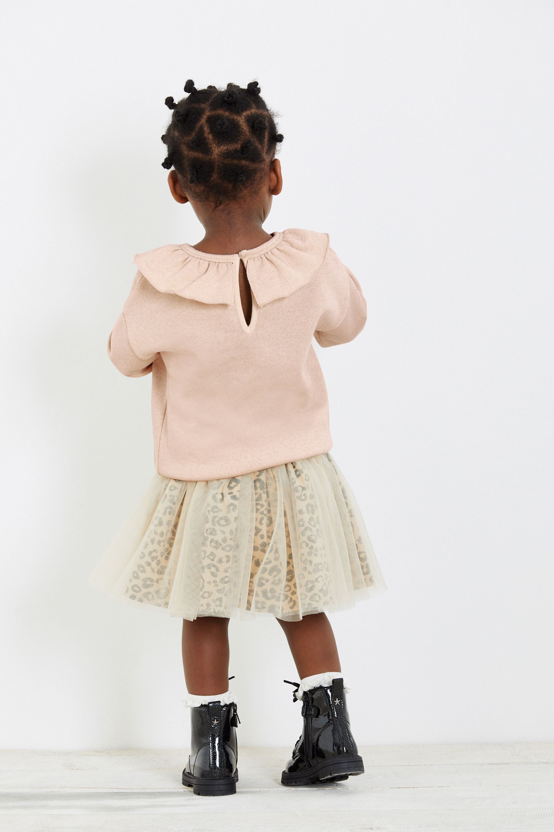 Cream Glitter Collar Sweater (3mths-7yrs)