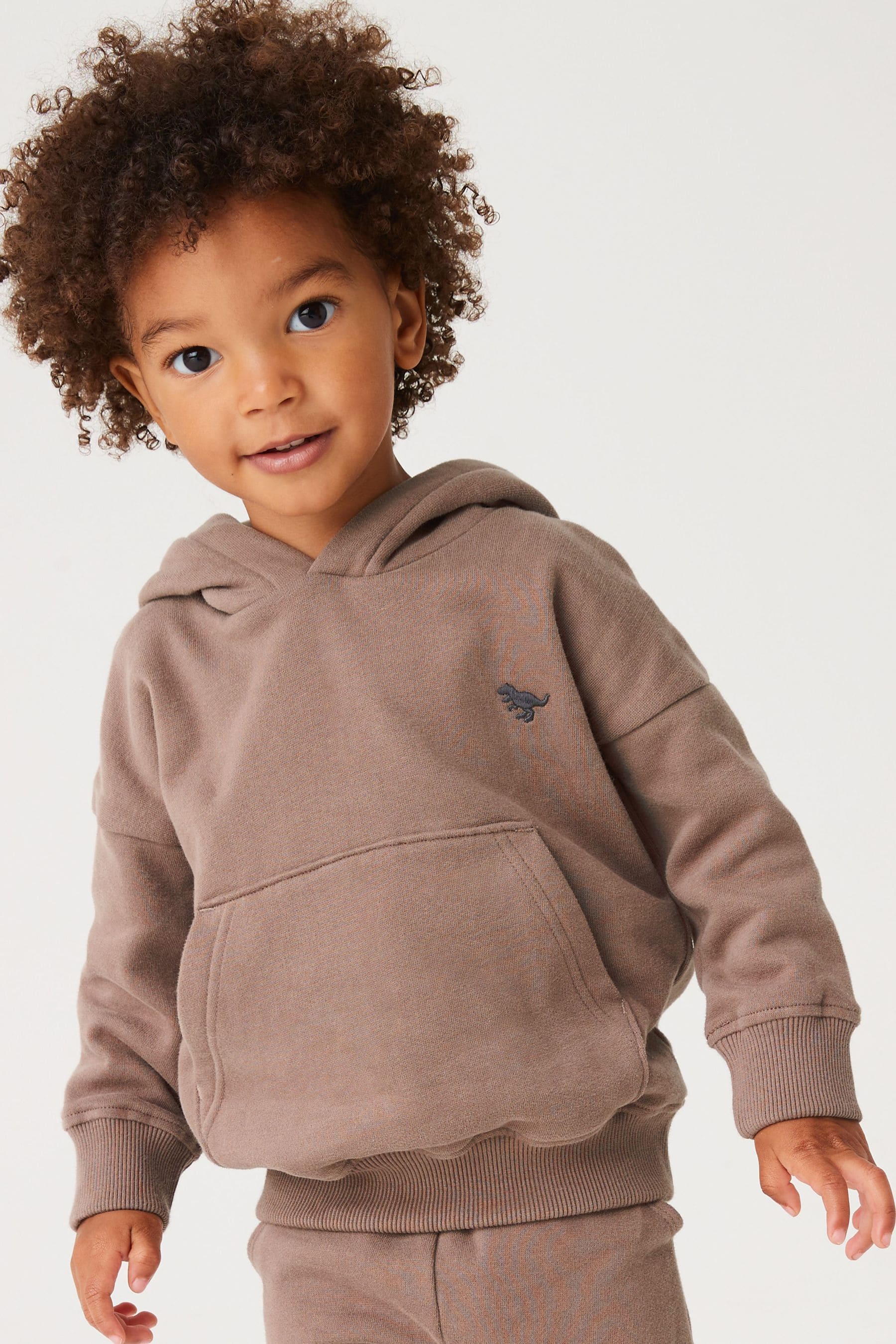 Mink Brown Soft Touch Jersey Hoodie (3mths-7yrs)