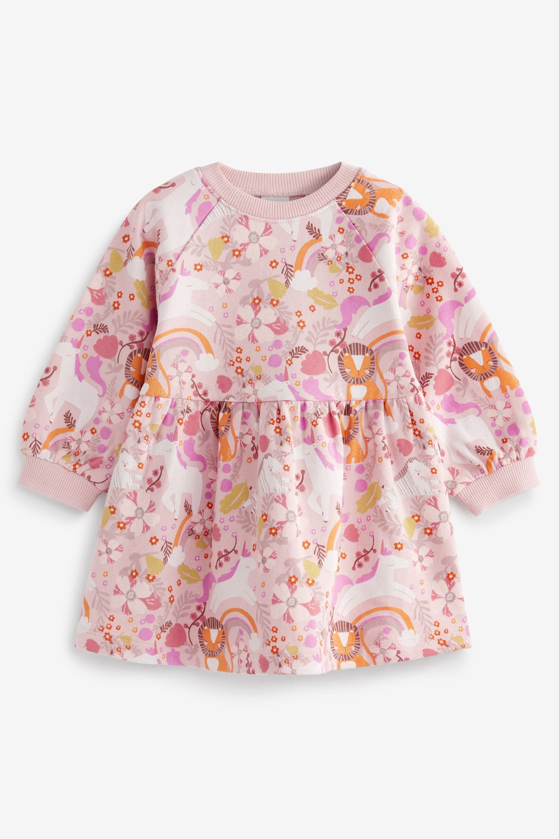 Pink Unicorn Sweat Dress (3mths-7yrs)