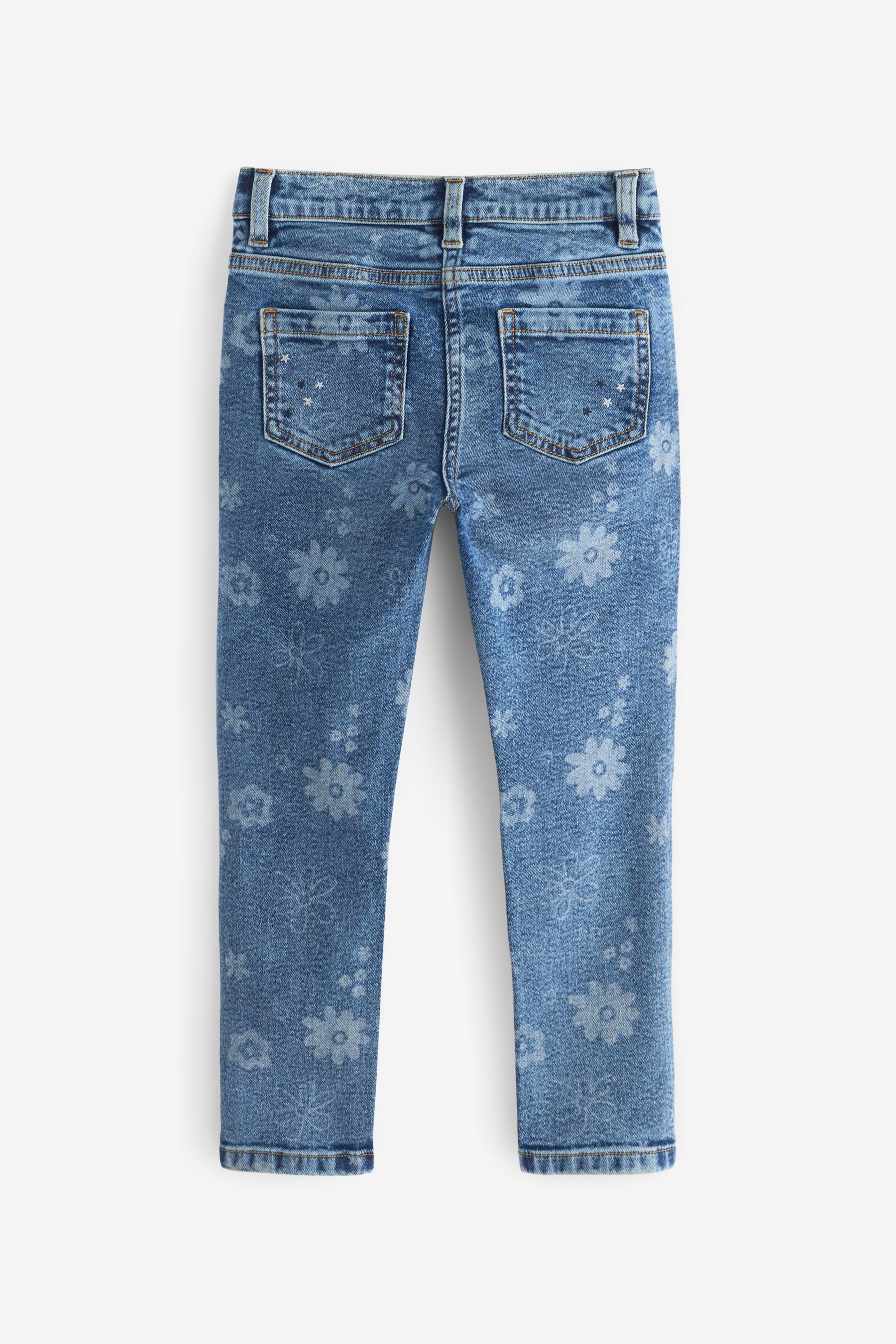 Blue Sequin Embellished Skinny Jeans (3-16yrs)