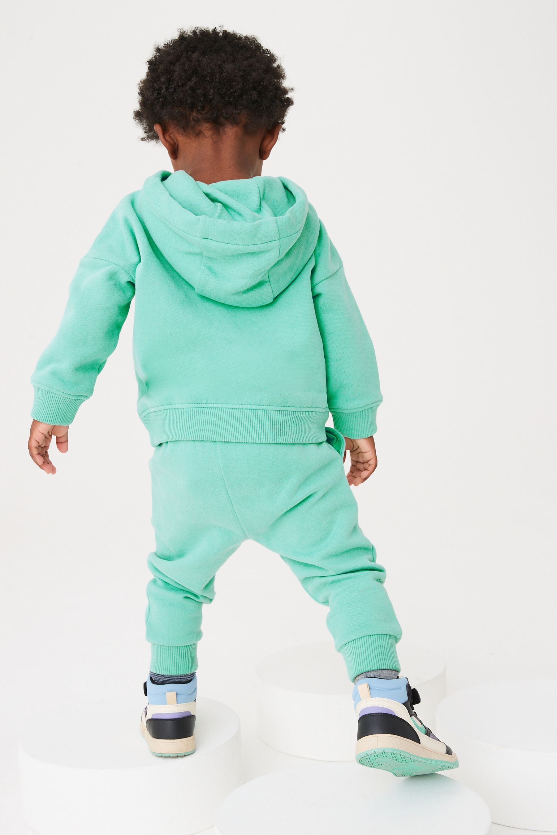 Aqua Blue Soft Touch Jersey Hoodie (3mths-7yrs)