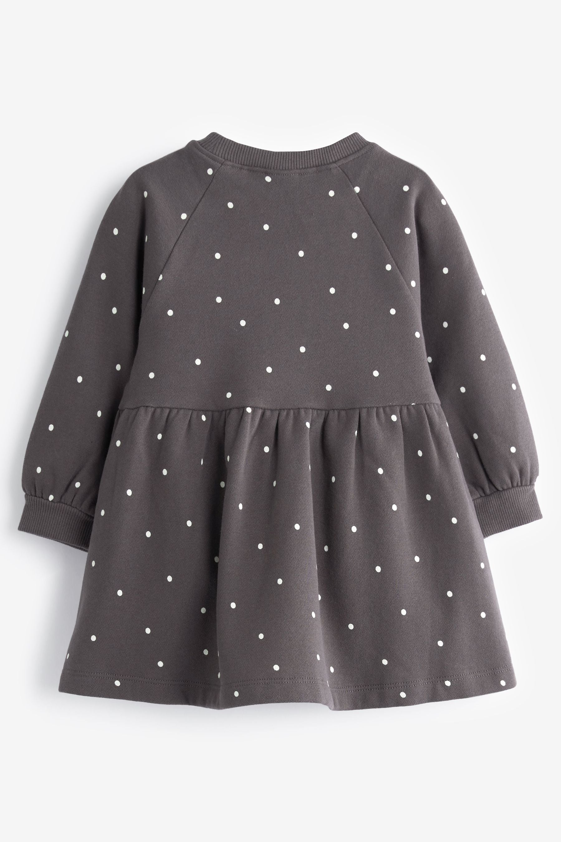 Grey Spot Character Sweat Dress (3mths-7yrs)