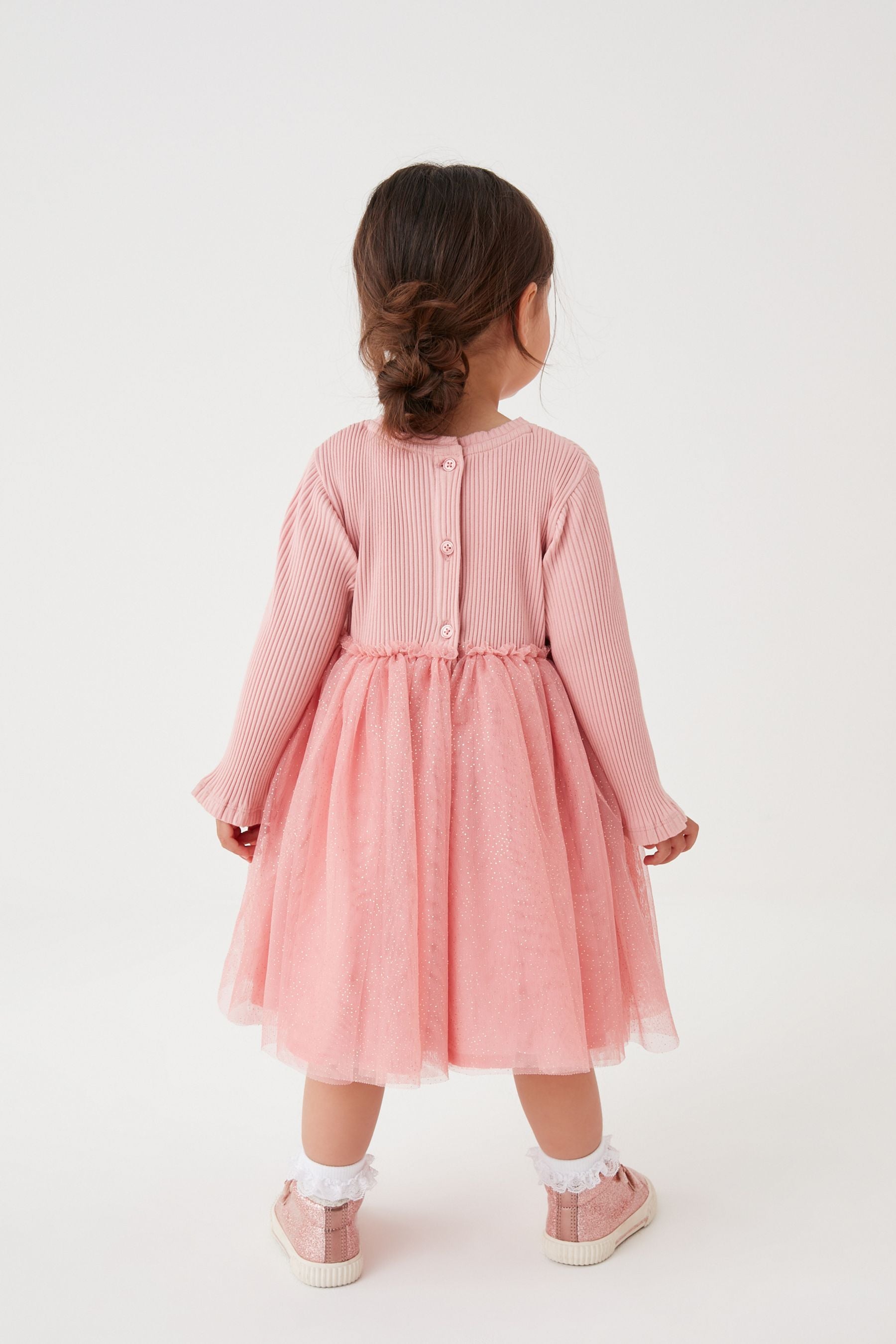 Pink Unicorn Next Mesh Party Dress (3mths-7yrs)