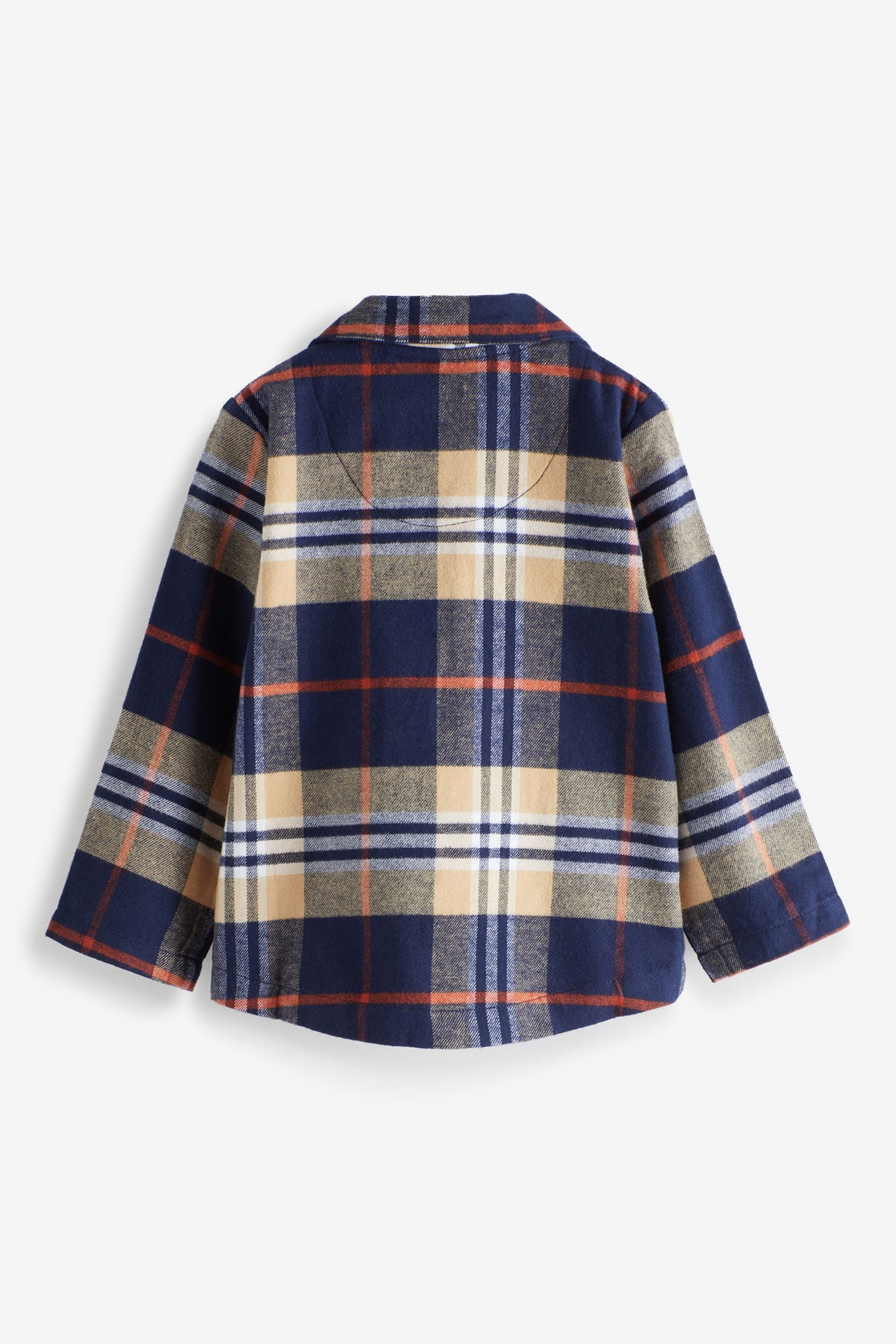 Navy Bear Check Button Through Pyjamas (9mths-8yrs)