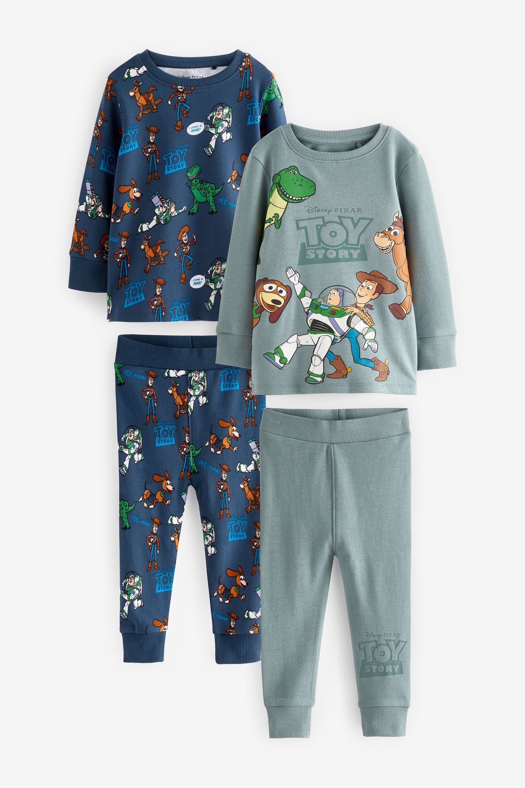 Toy Story Red/Blue Long Sleeved Pyjamas 2 Pack (9mths-10yrs)