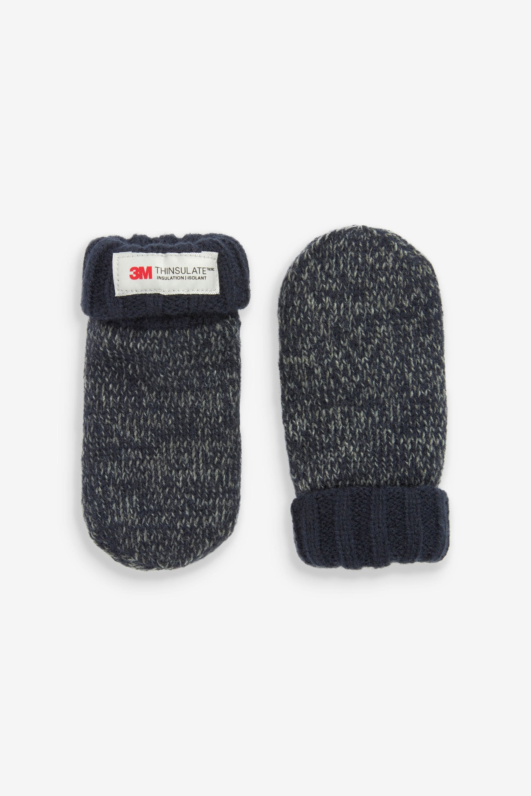 Navy Blue 2 Pack Thinsulate Mittens (3mths-6yrs)