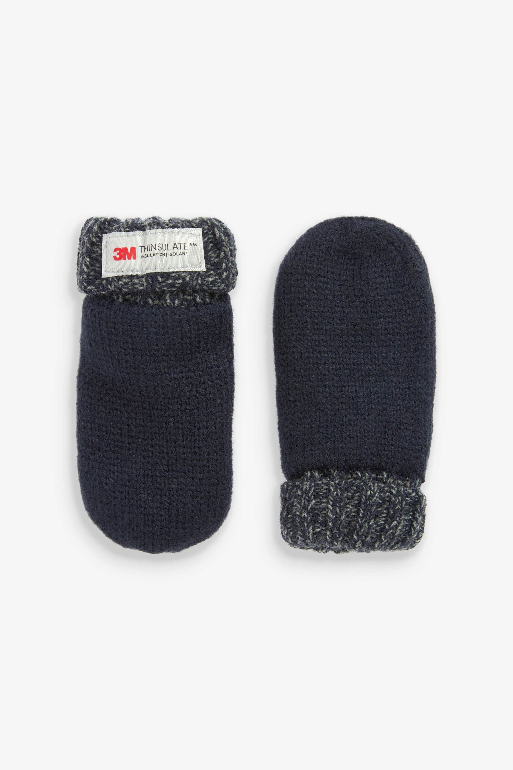 Navy Blue 2 Pack Thinsulate Mittens (3mths-6yrs)