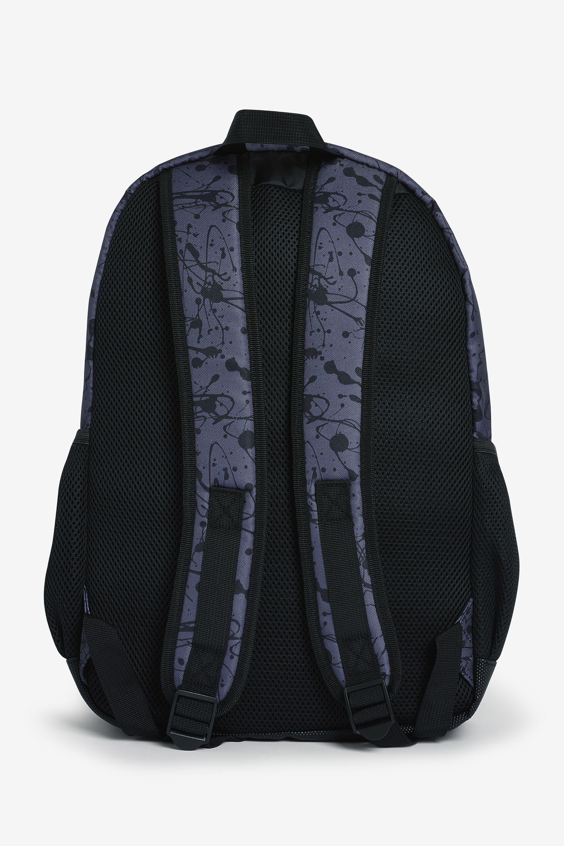 Black Splat Print Backpack