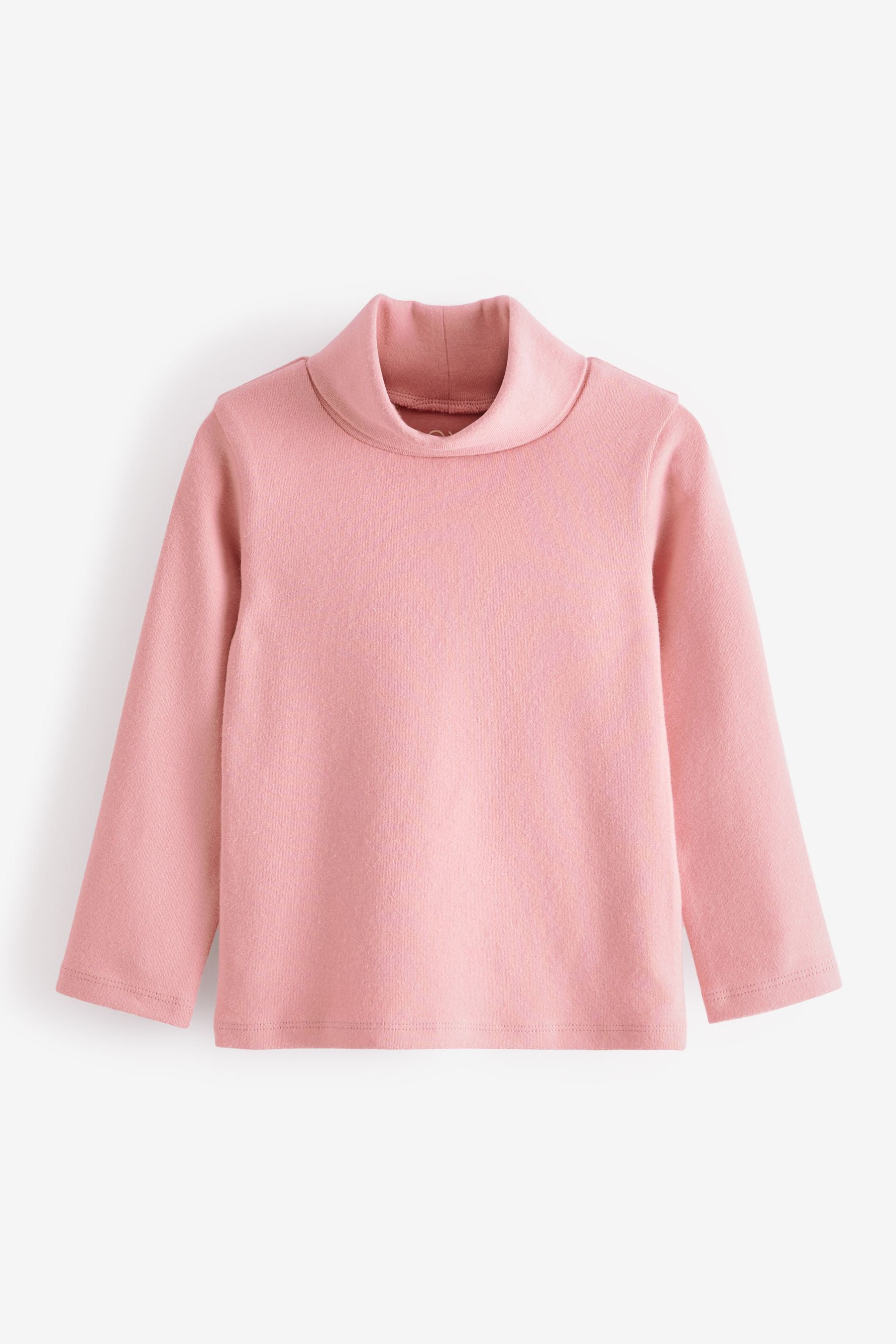 Pink Long Sleeve Roll Neck Top (3mths-7yrs)