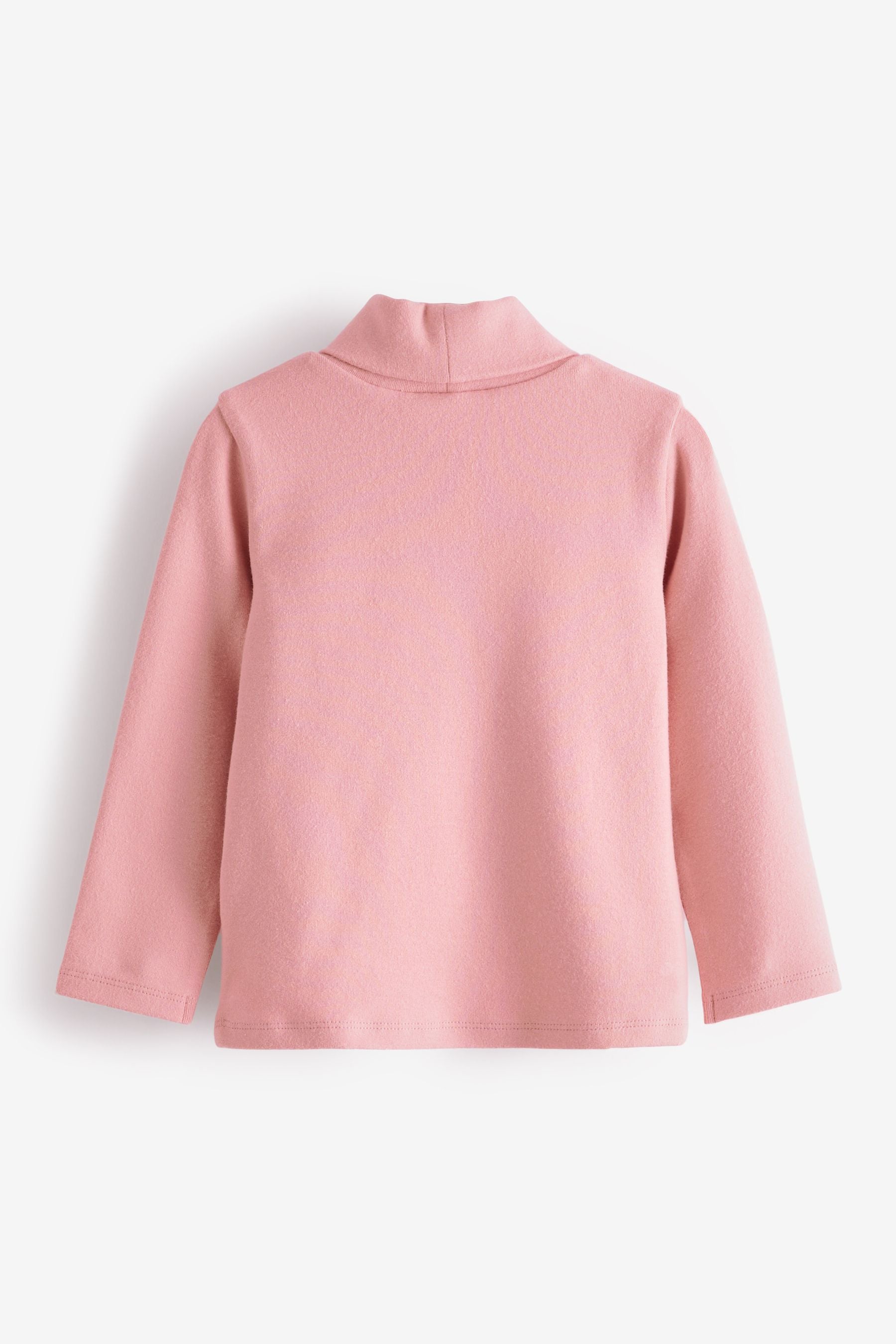 Pink Long Sleeve Roll Neck Top (3mths-7yrs)